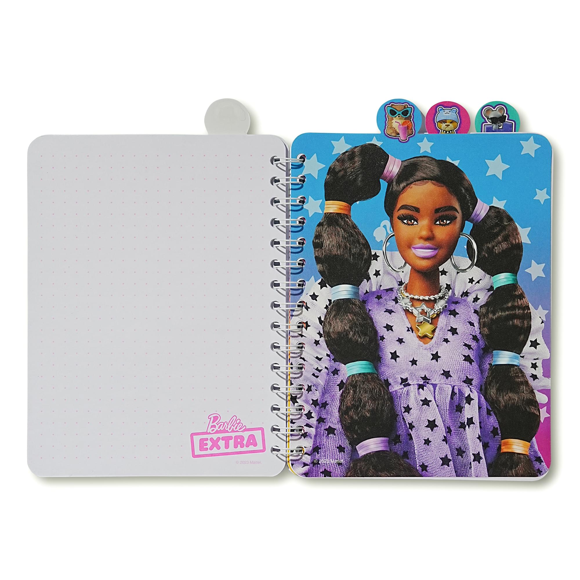 Barbie 4 Tab Spiral Notebook | 9 x 6 Inches