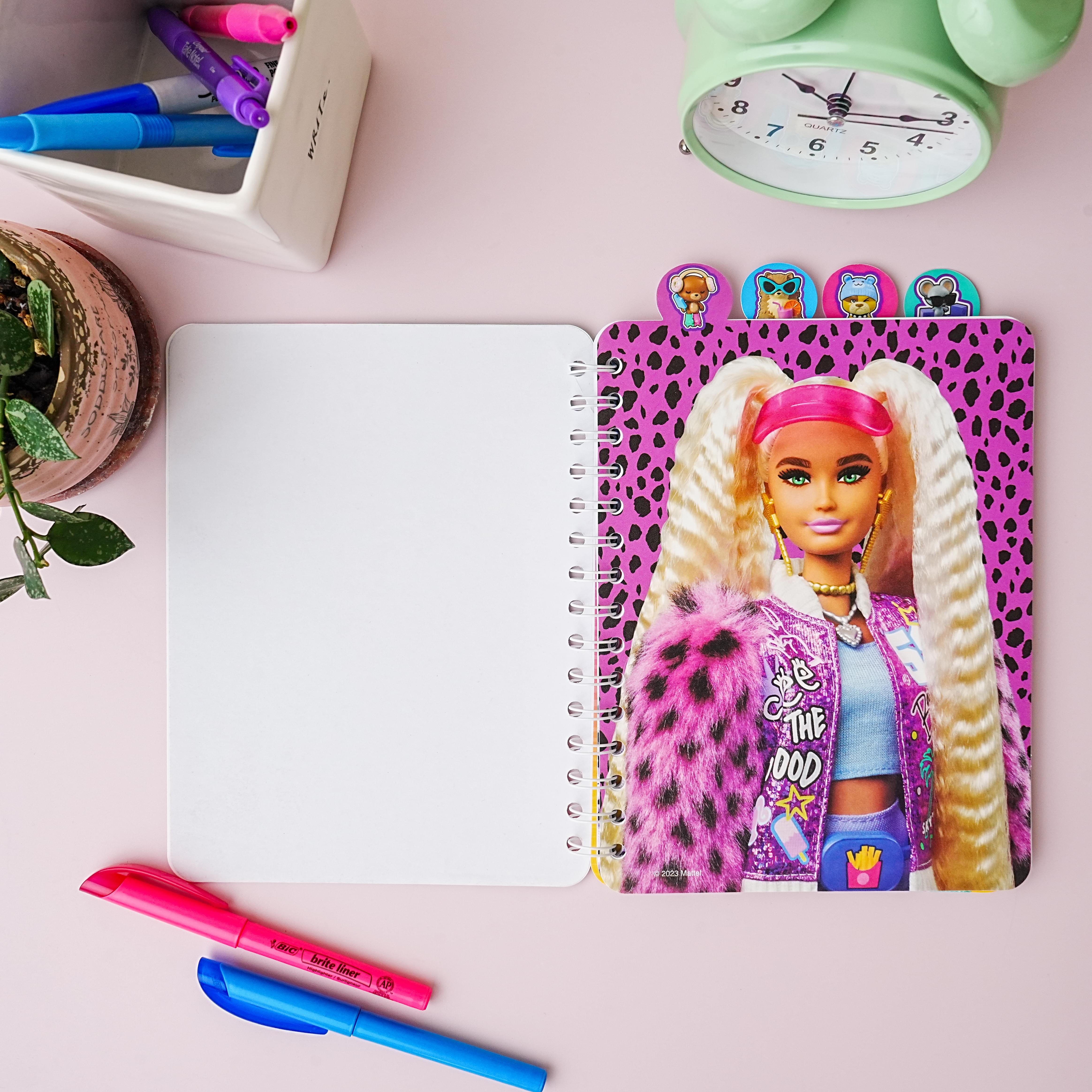 Barbie 4 Tab Spiral Notebook | 9 x 6 Inches