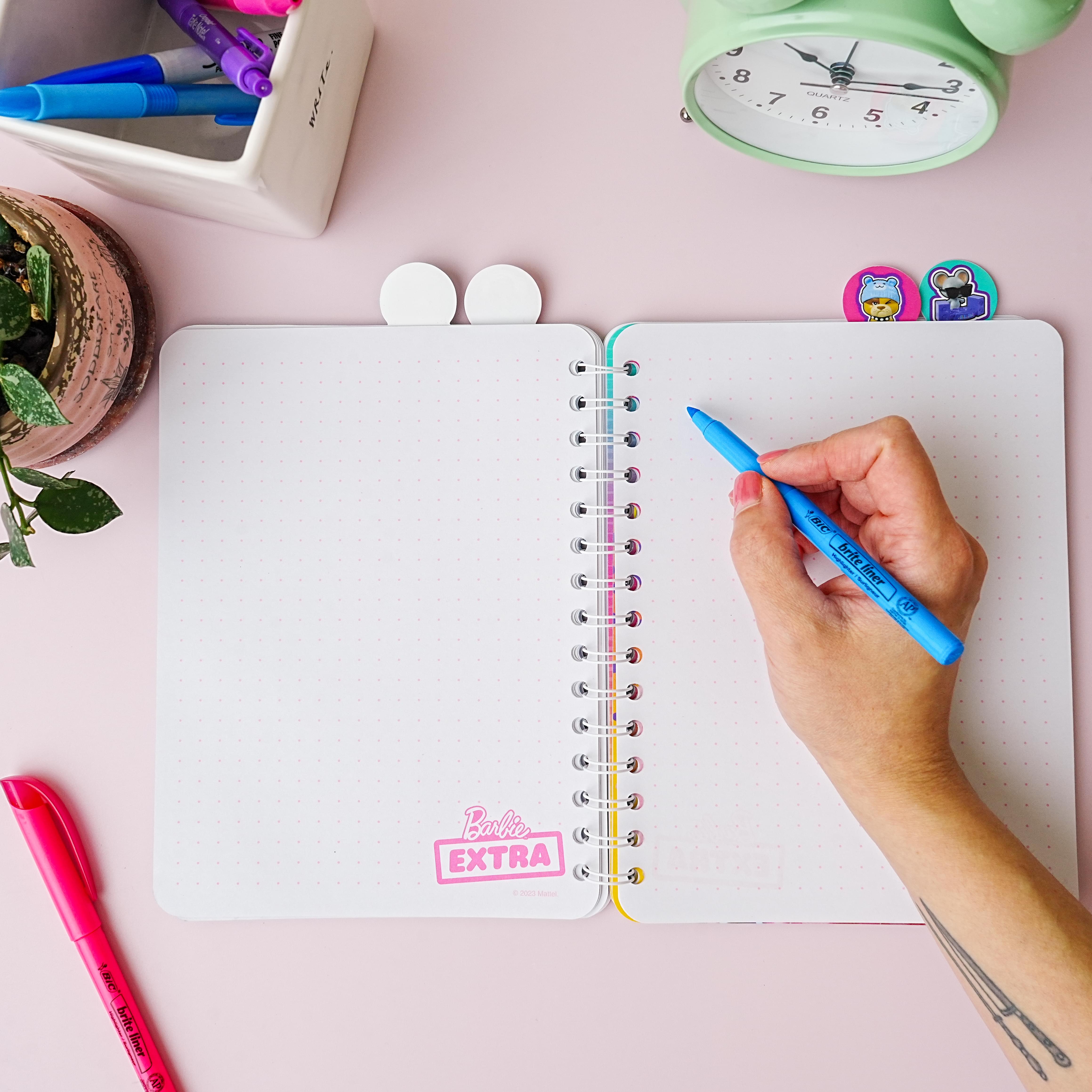 Barbie 4 Tab Spiral Notebook | 9 x 6 Inches
