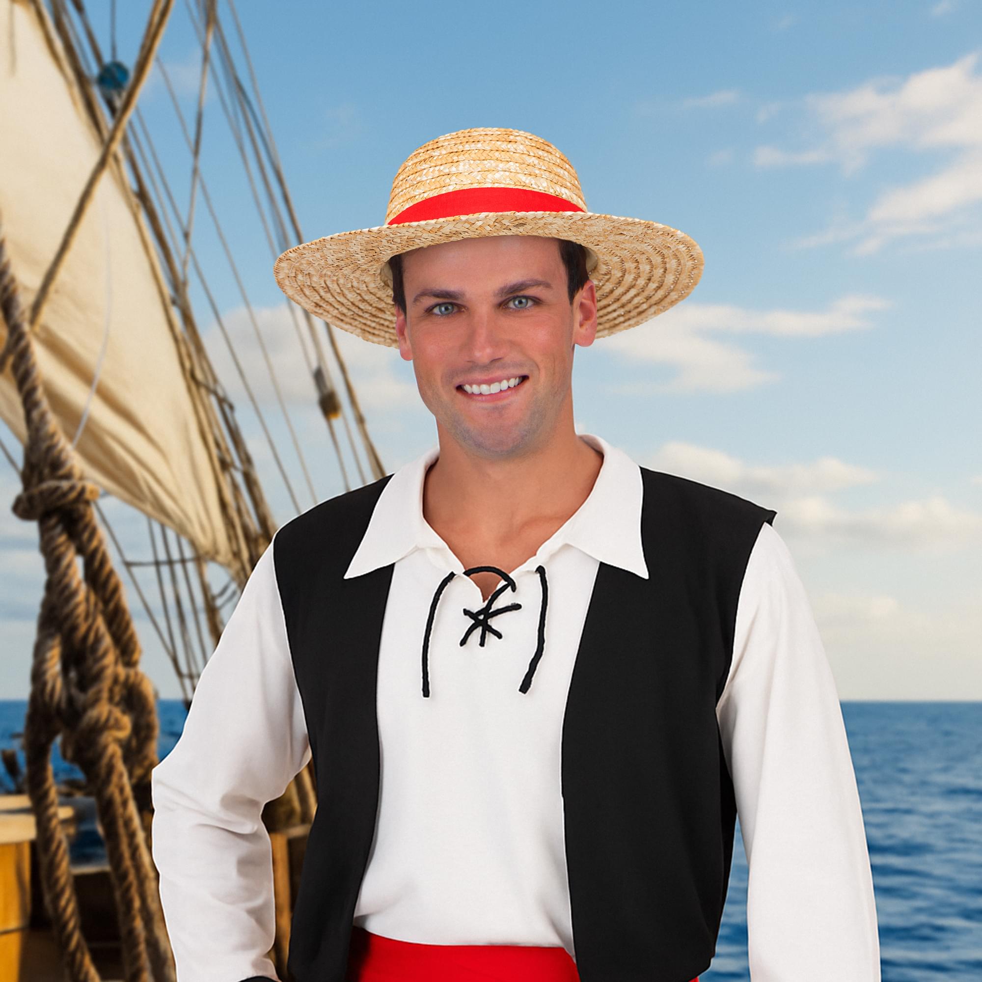 Japanese Pirate Hat Adult Costume Accessory | 23 Inches