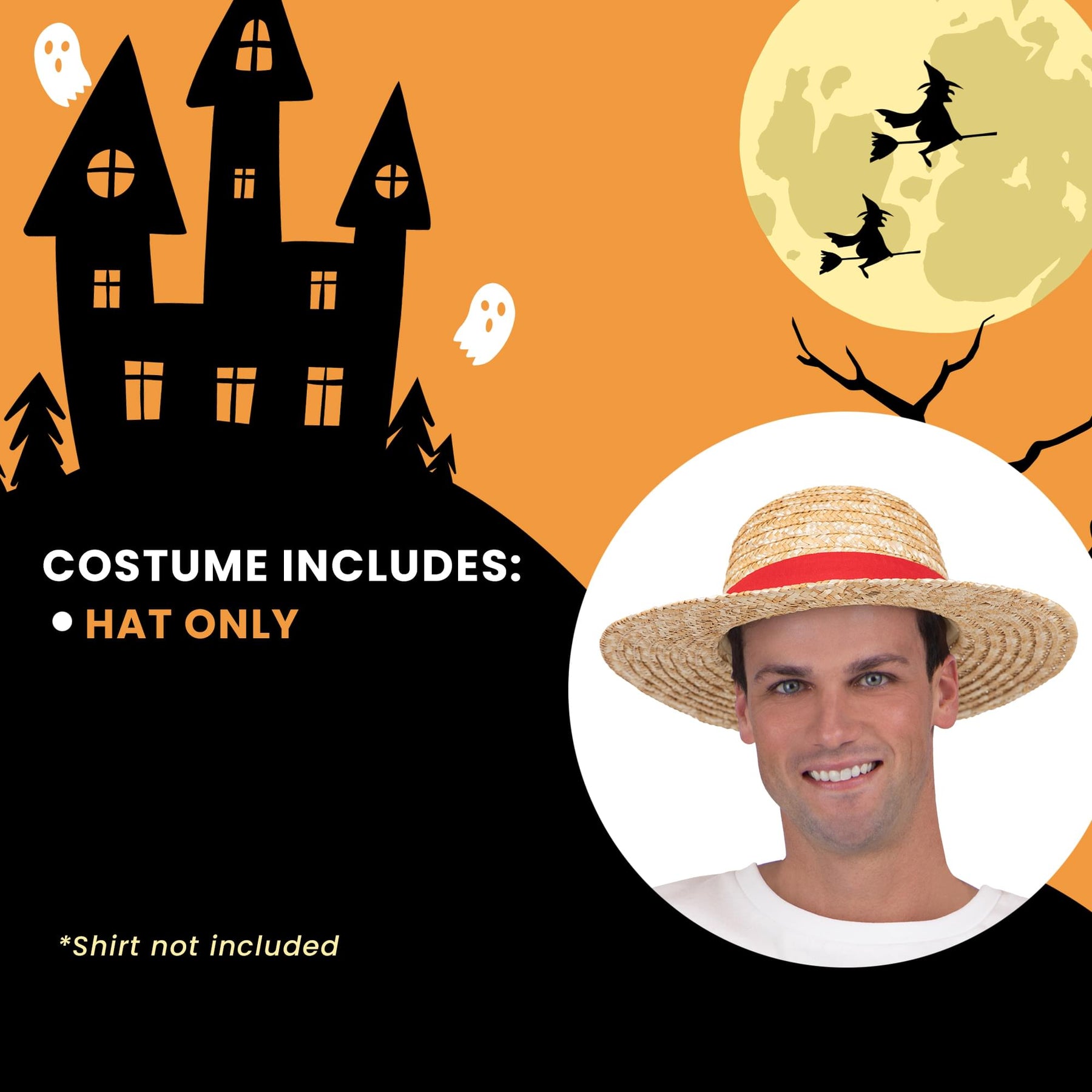 Japanese Pirate Hat Adult Costume Accessory | 23 Inches