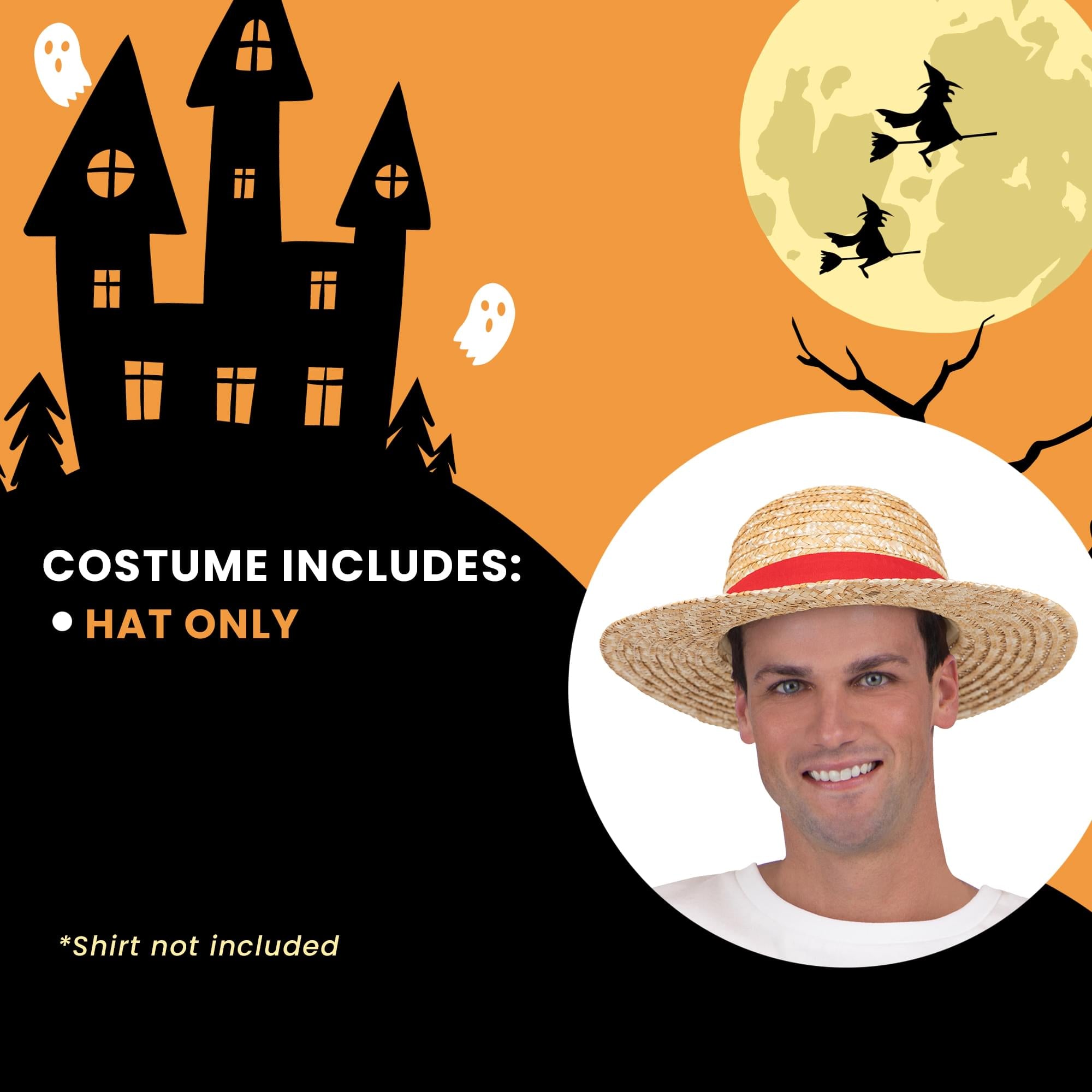 Japanese Pirate Hat Adult Costume Accessory | 23 Inches