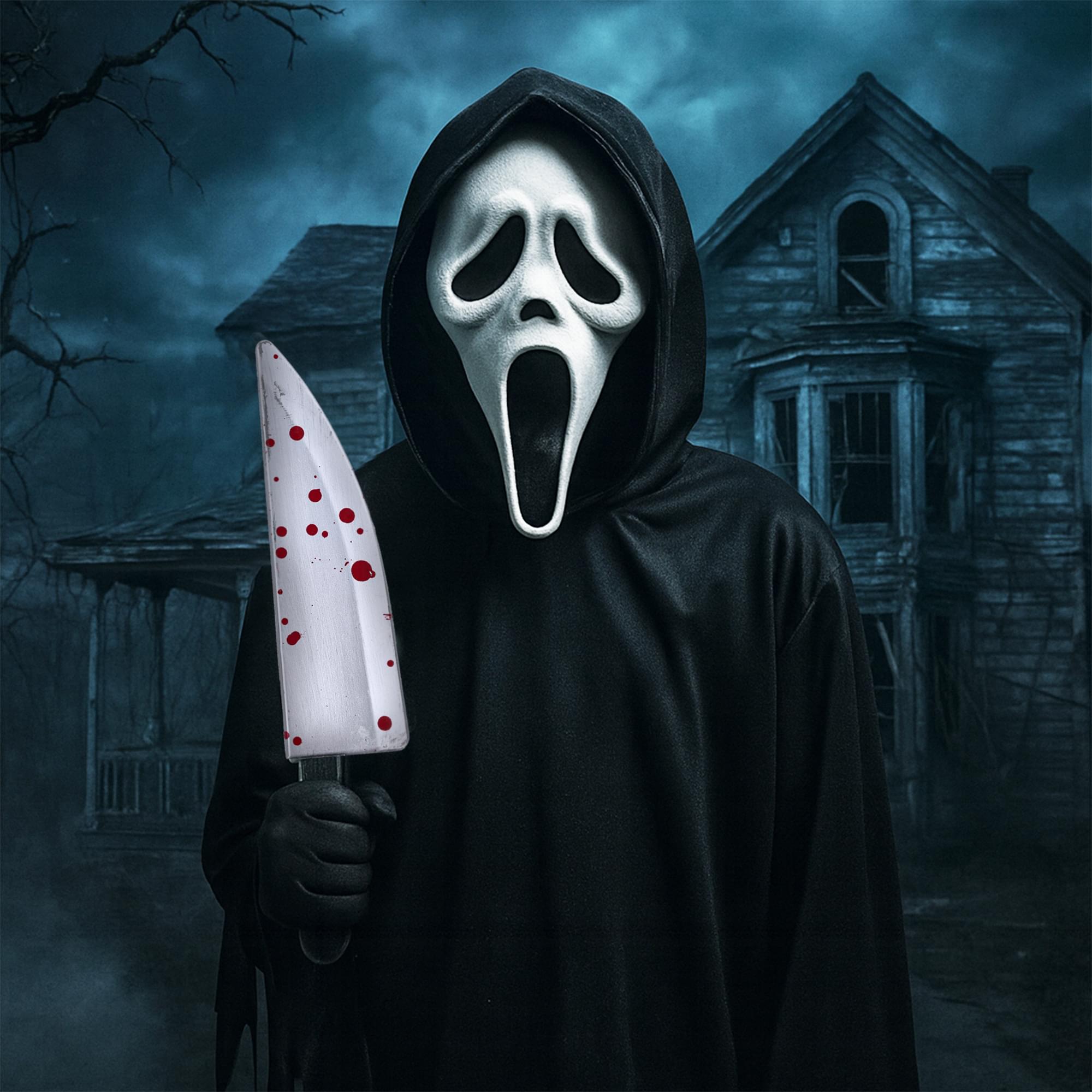 Bloody Plastic Chef's Knife Adult Costume Accessory