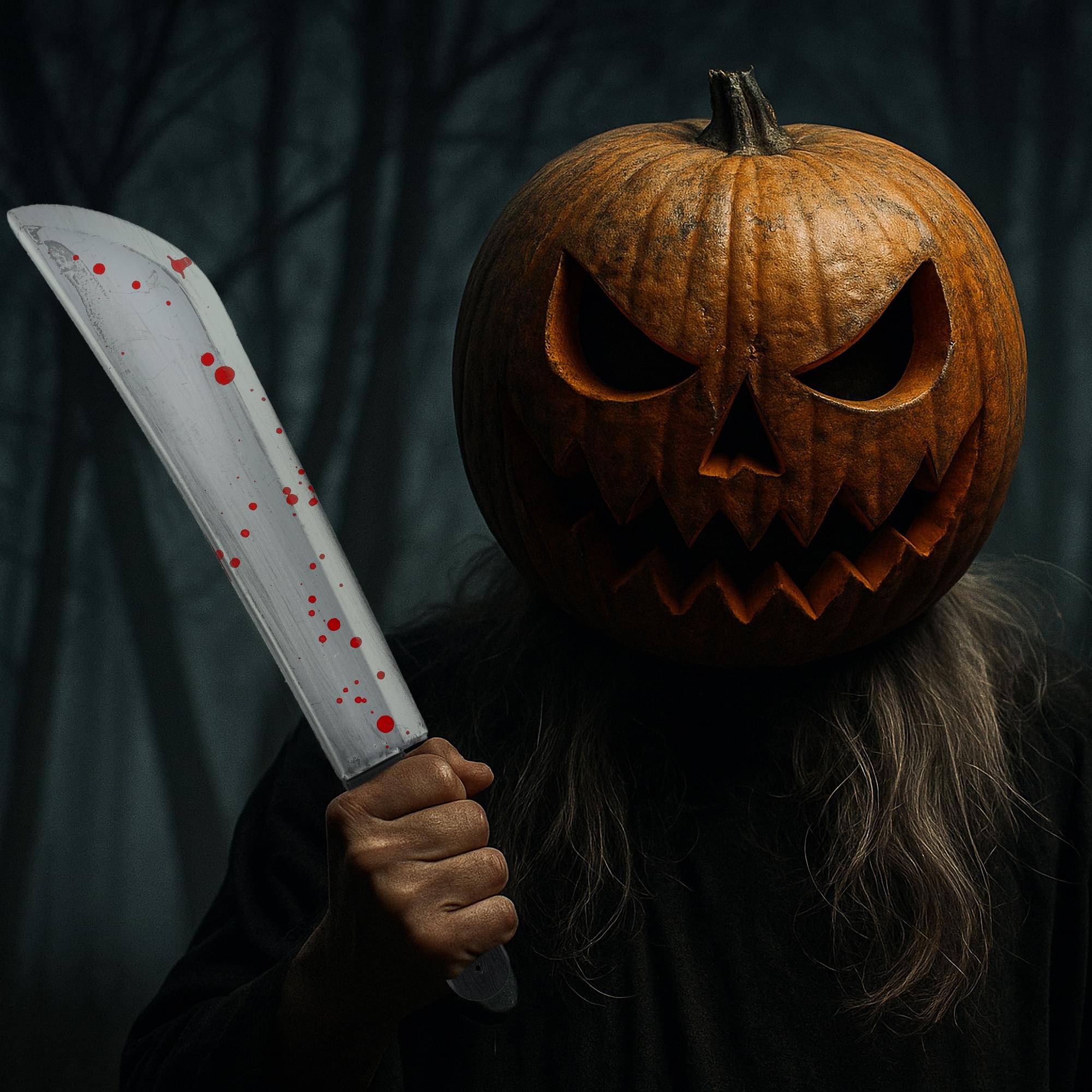 Bloody Plastic Machete Adult Costume Accessory