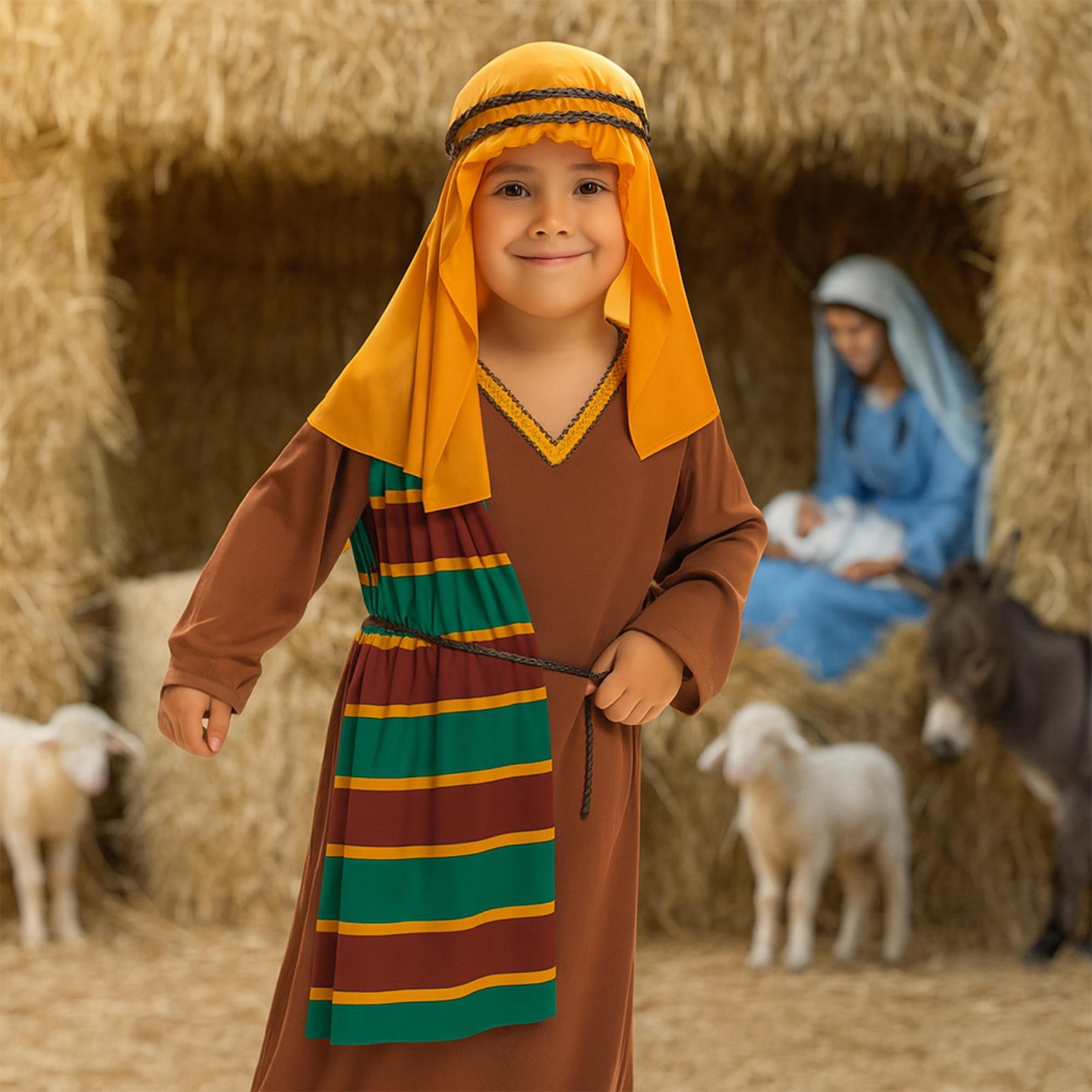 Nativity Scene Boy Villager Toddler Costume