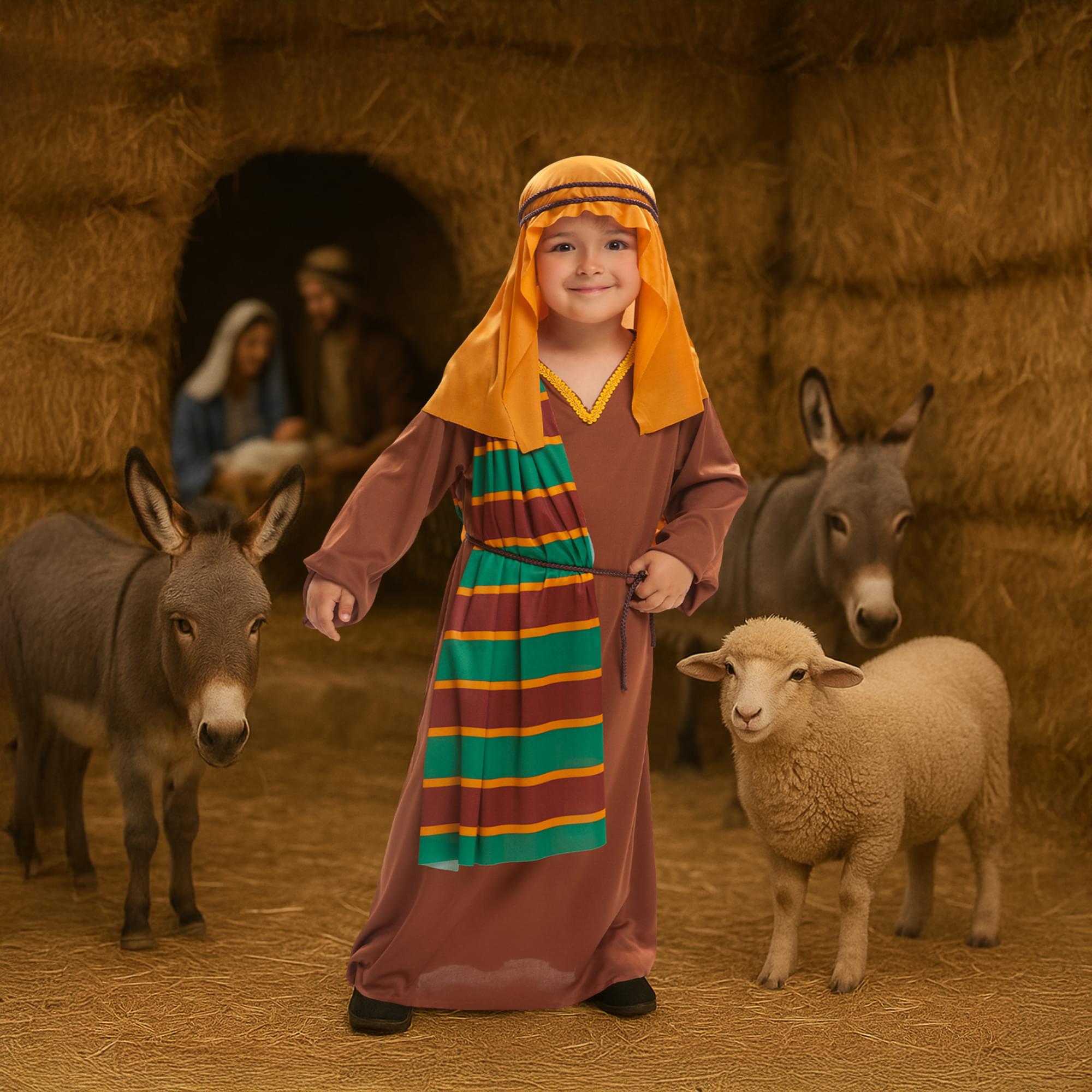 Nativity Scene Boy Villager Toddler Costume
