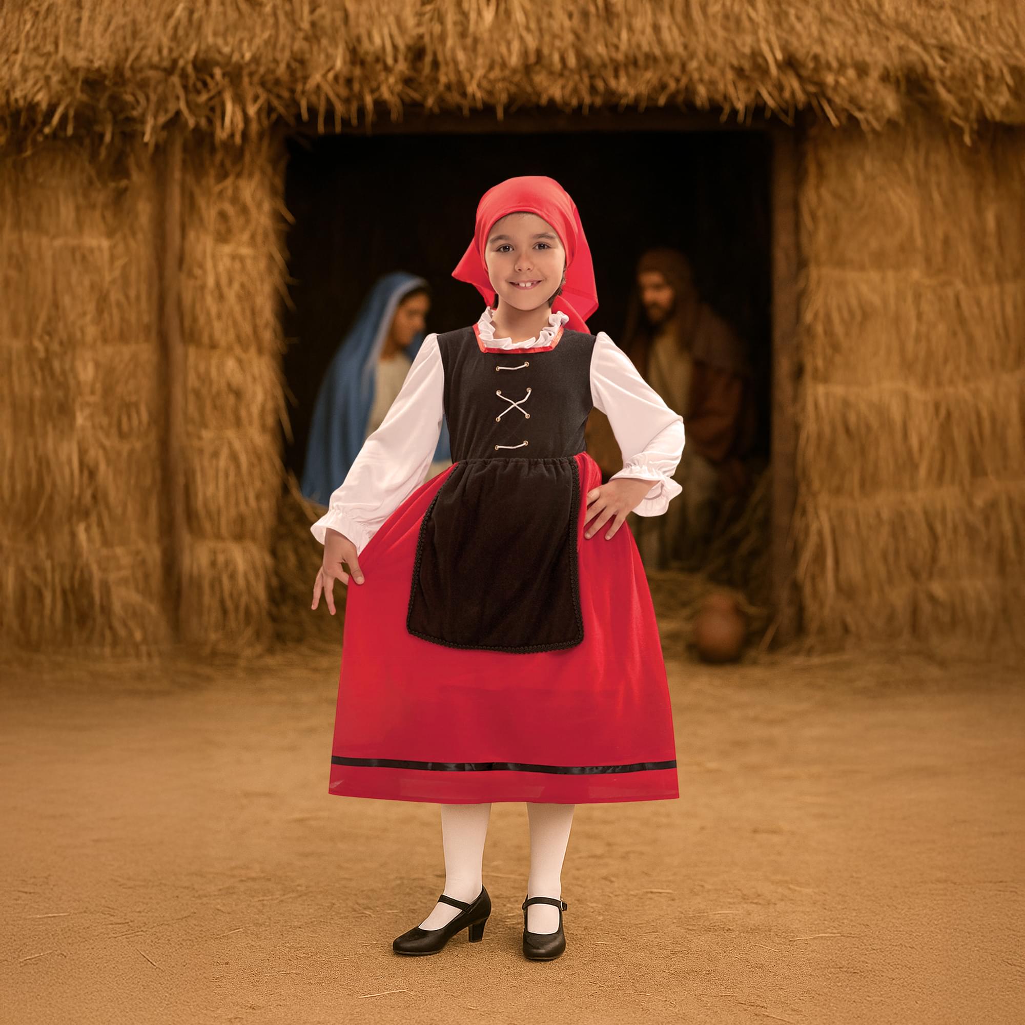 Nativity Scene Girl Villager Toddler Costume