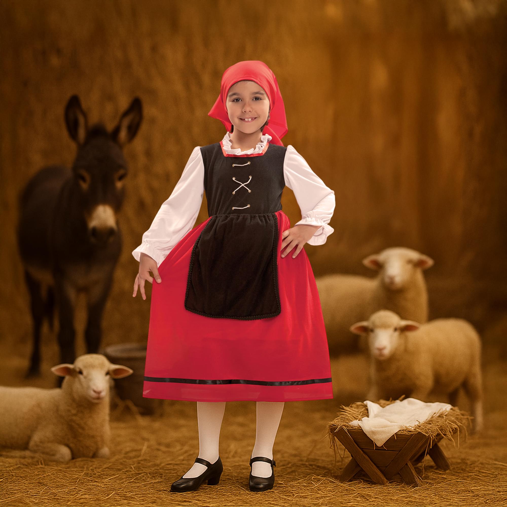 Nativity Scene Girl Villager Toddler Costume