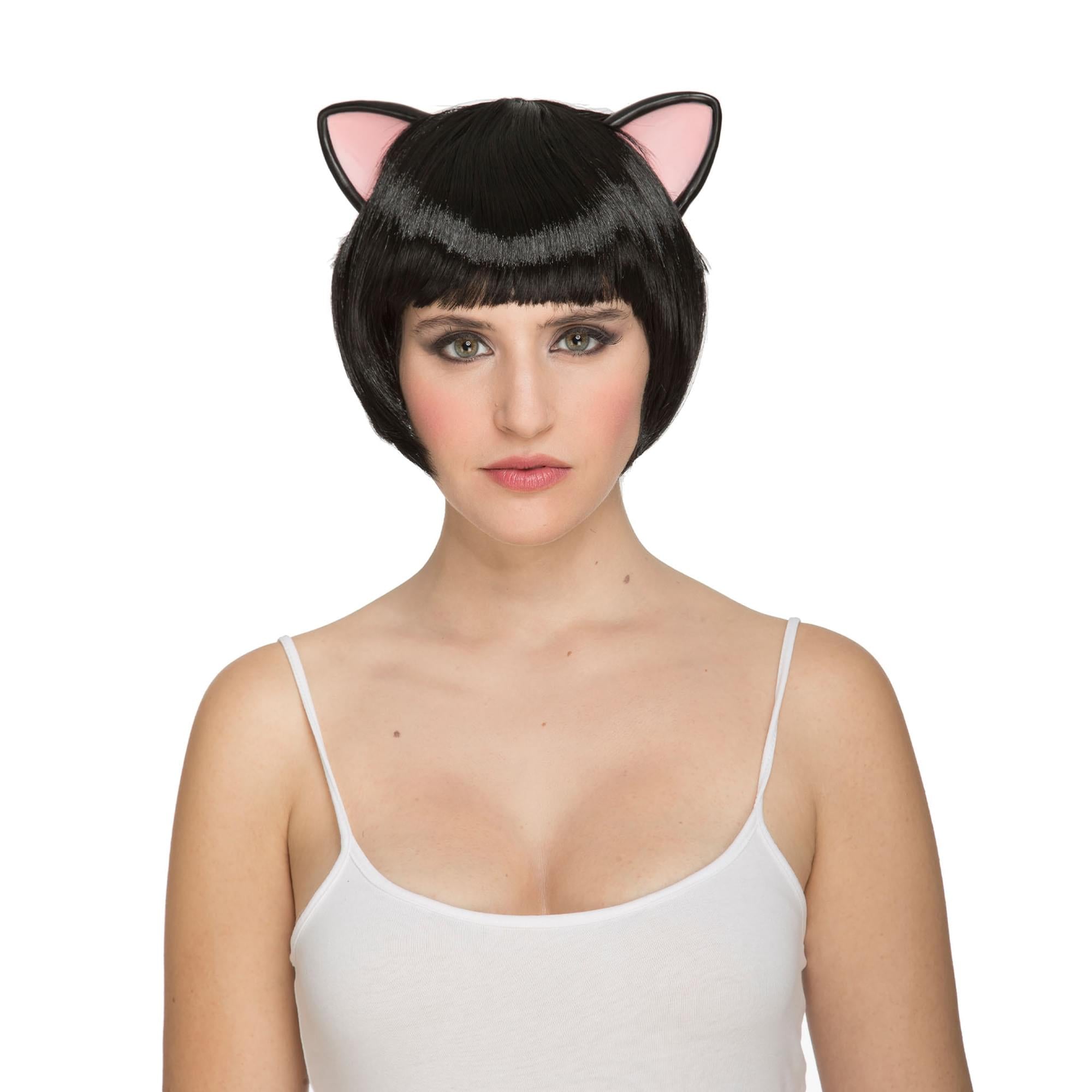 Short Kitty Adult Costume Wig
