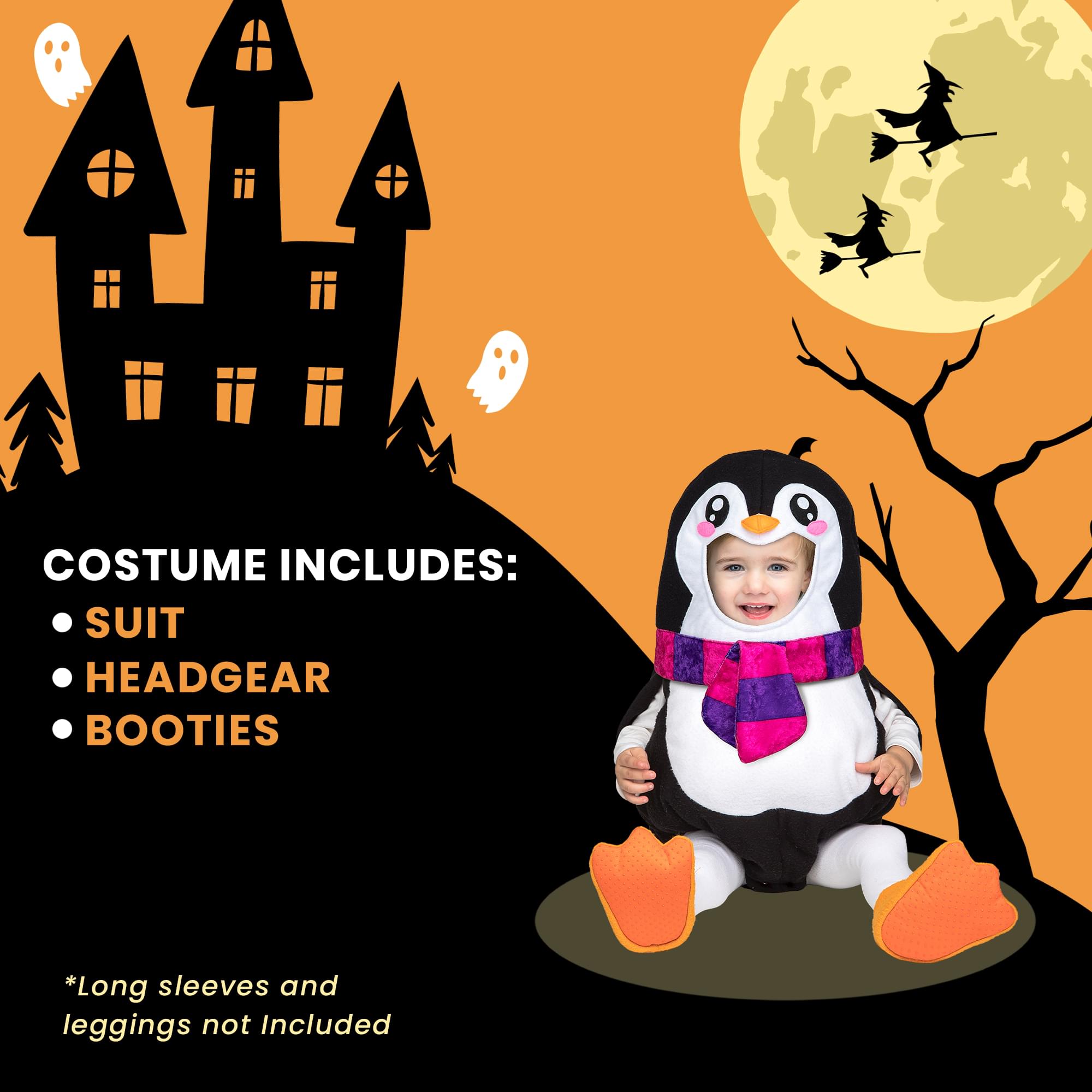 Balloon Penguin Baby Costume