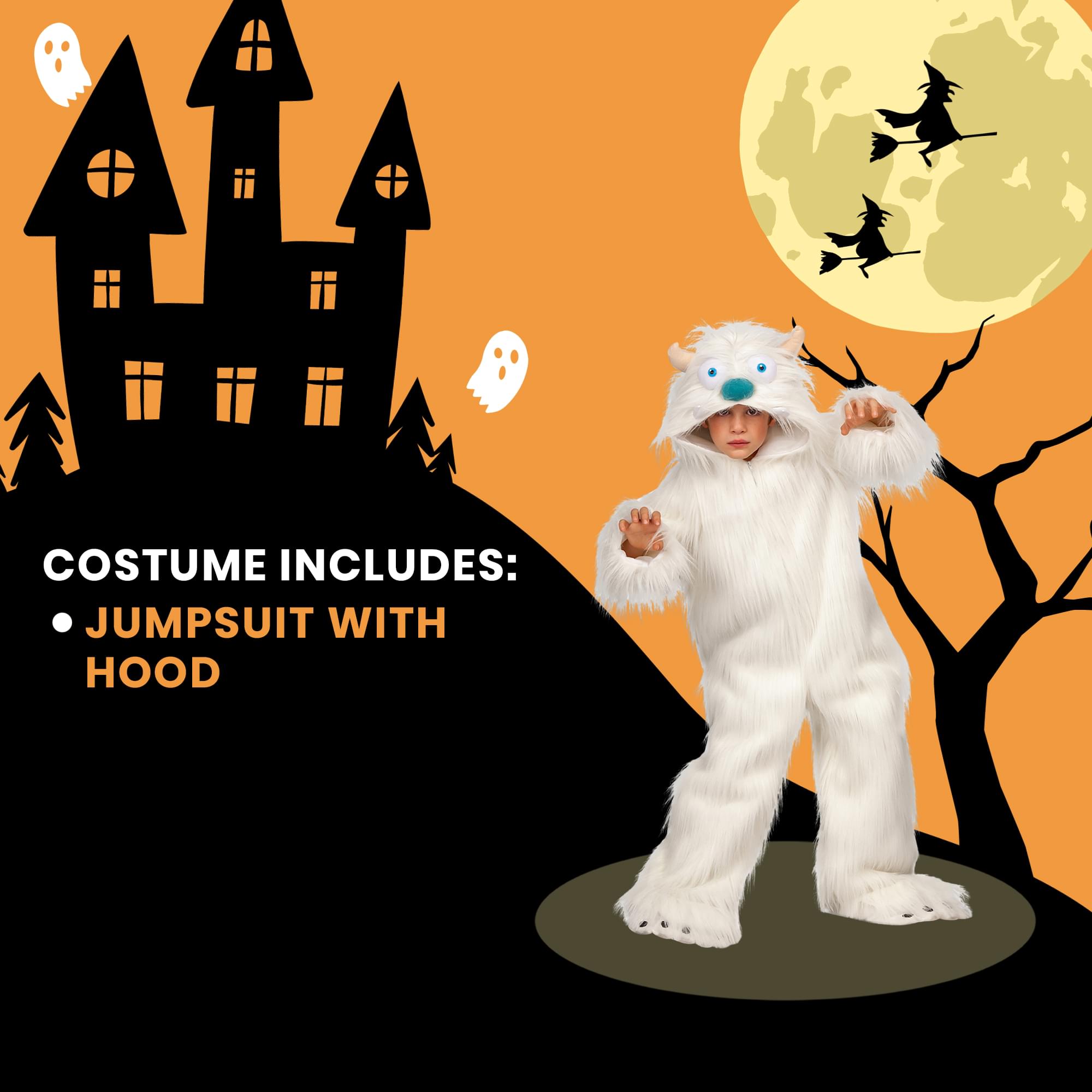 Snow Yeti Child Costume
