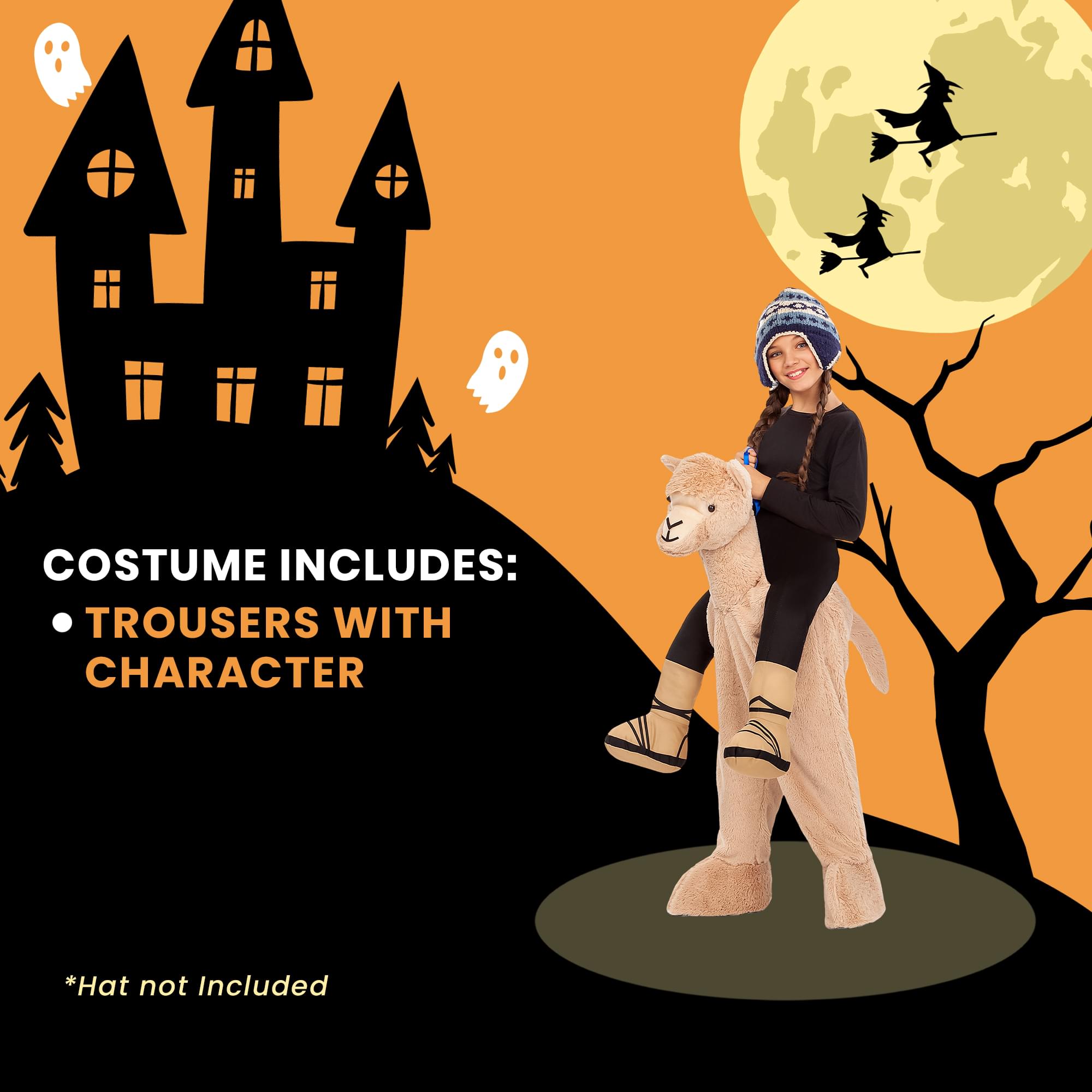 Ride-On Alpaca Child Costume | One Size