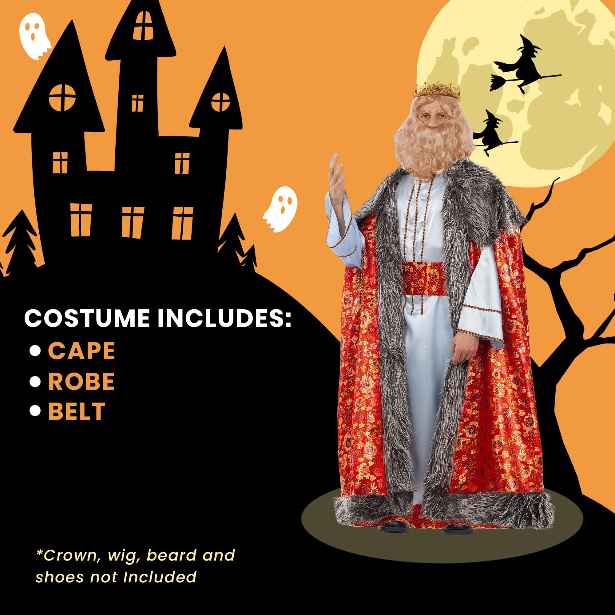 Wise Man King Melchior Brocade Adult Costume | Standard