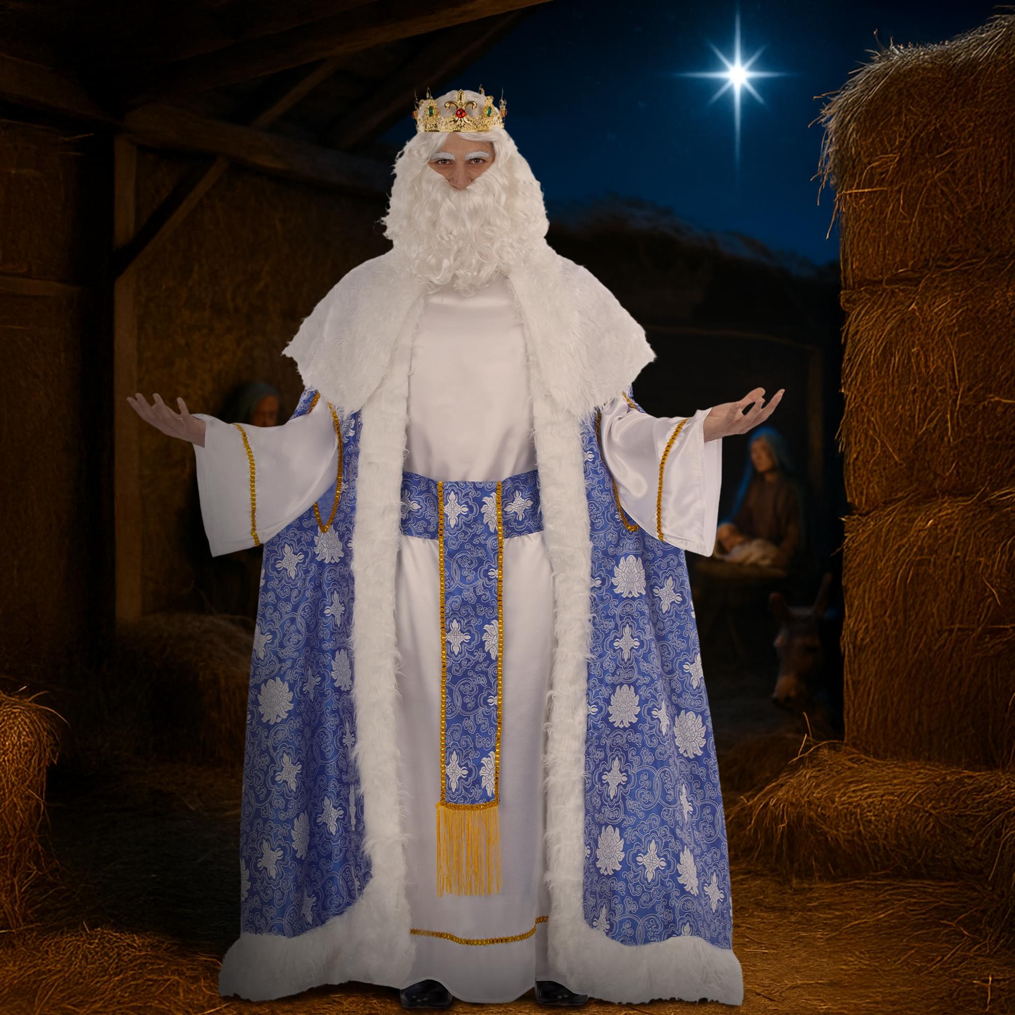 Wise Man King Caspar Brocade Adult Costume | Standard