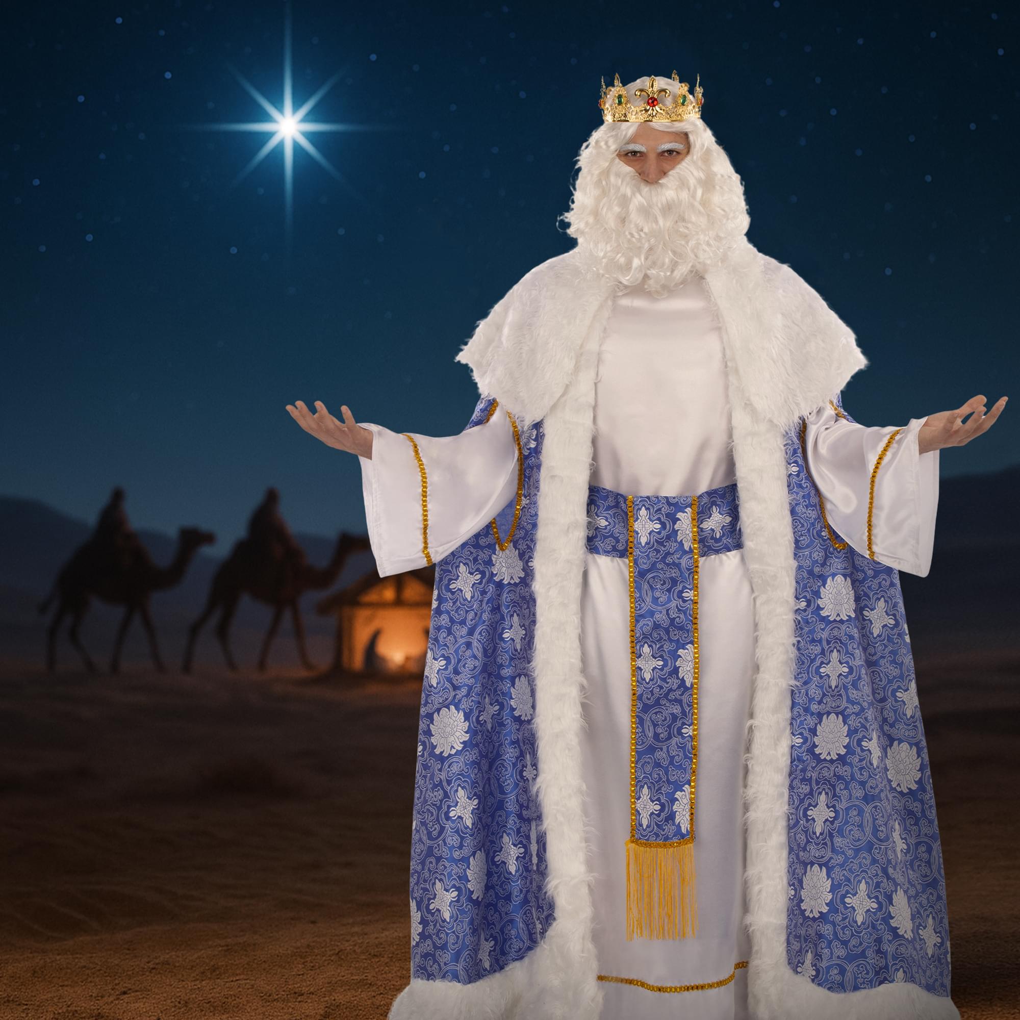 Wise Man King Caspar Brocade Adult Costume | Standard