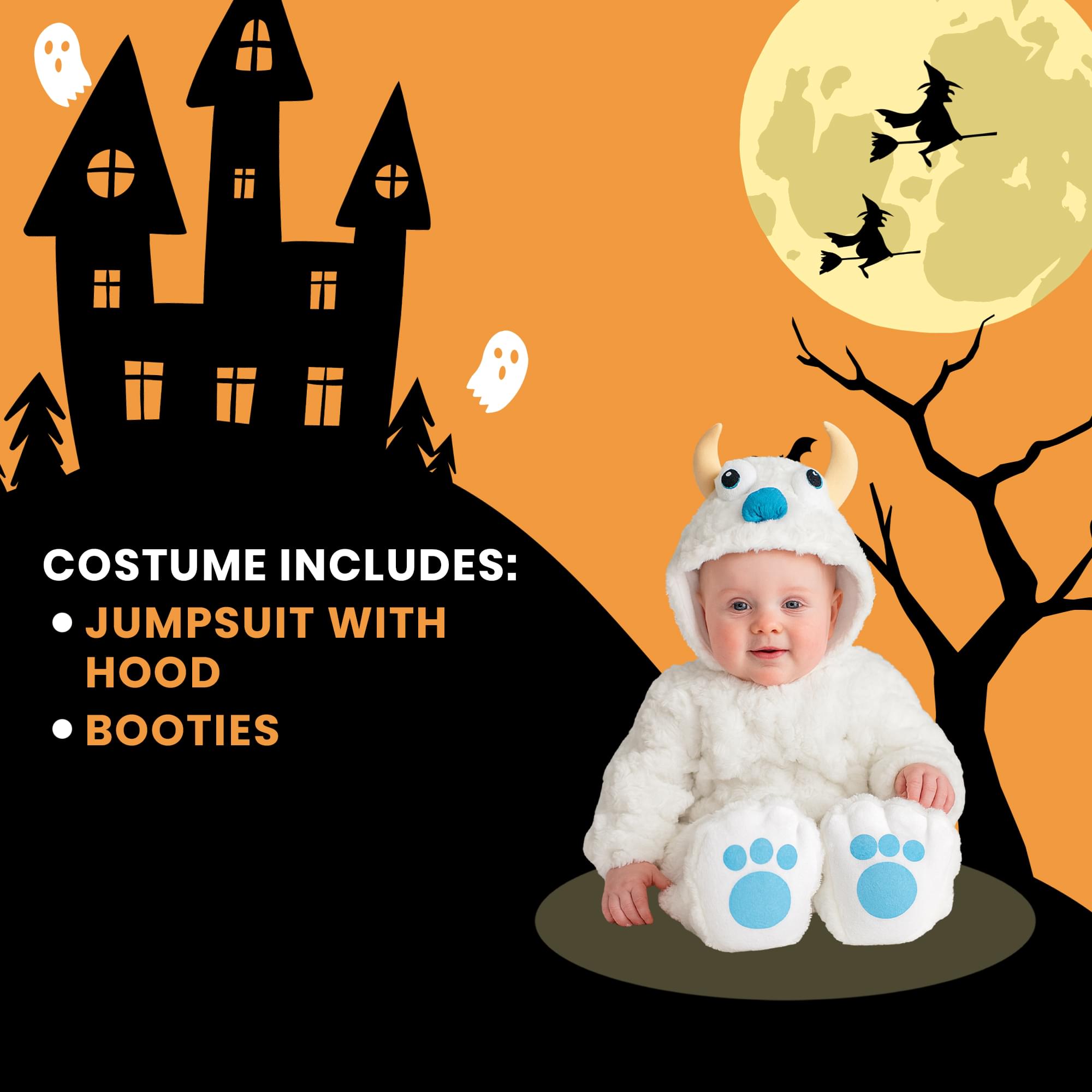 Snow Yeti Baby Costume