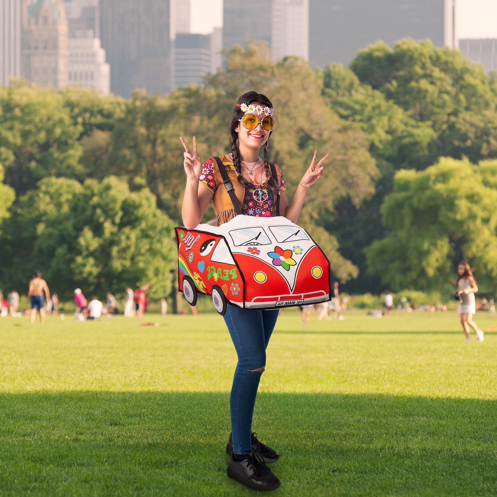 Ride-On Hippie Van Adult Costume | One Size