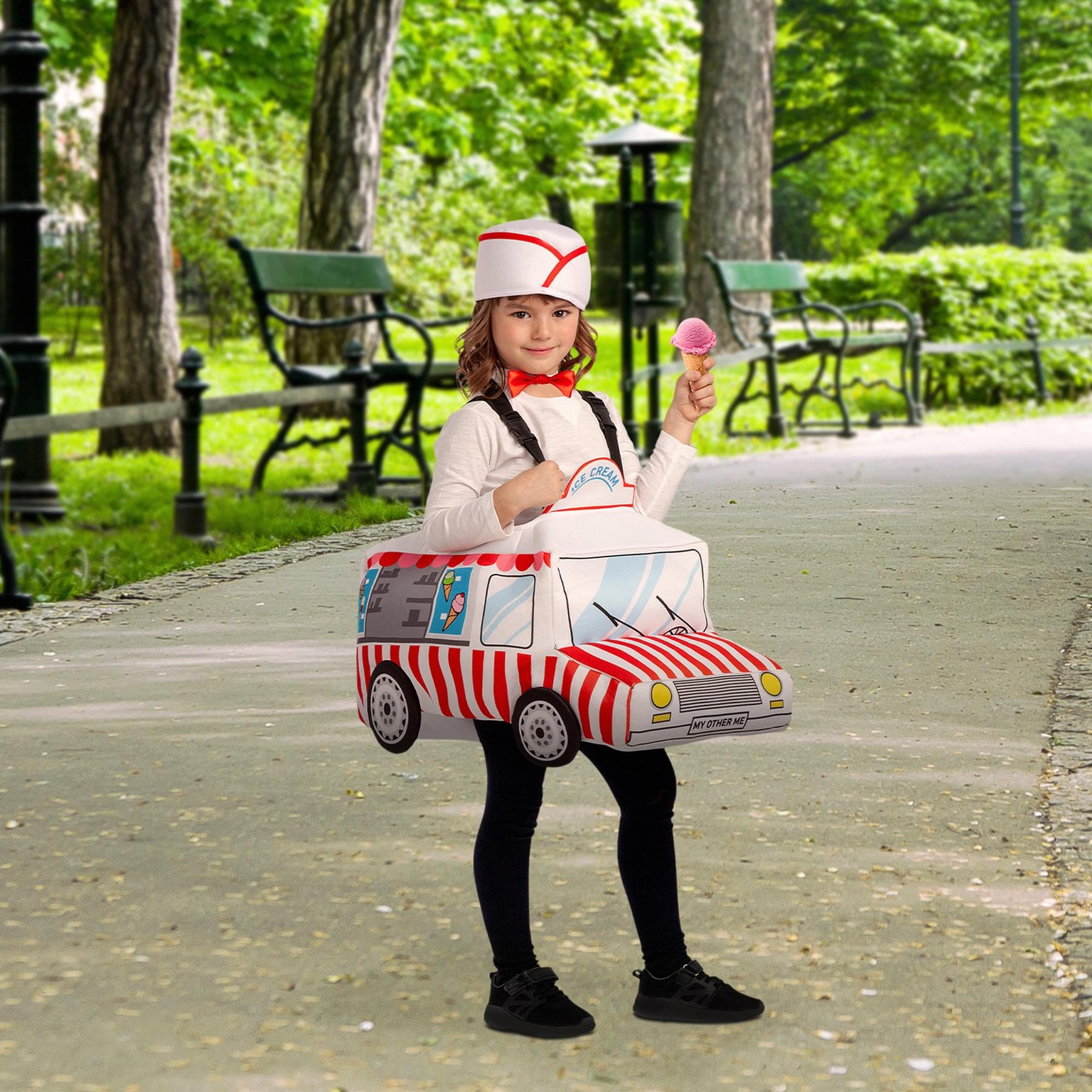 Ride-On Ice Cream Truck Child Costume | One Size
