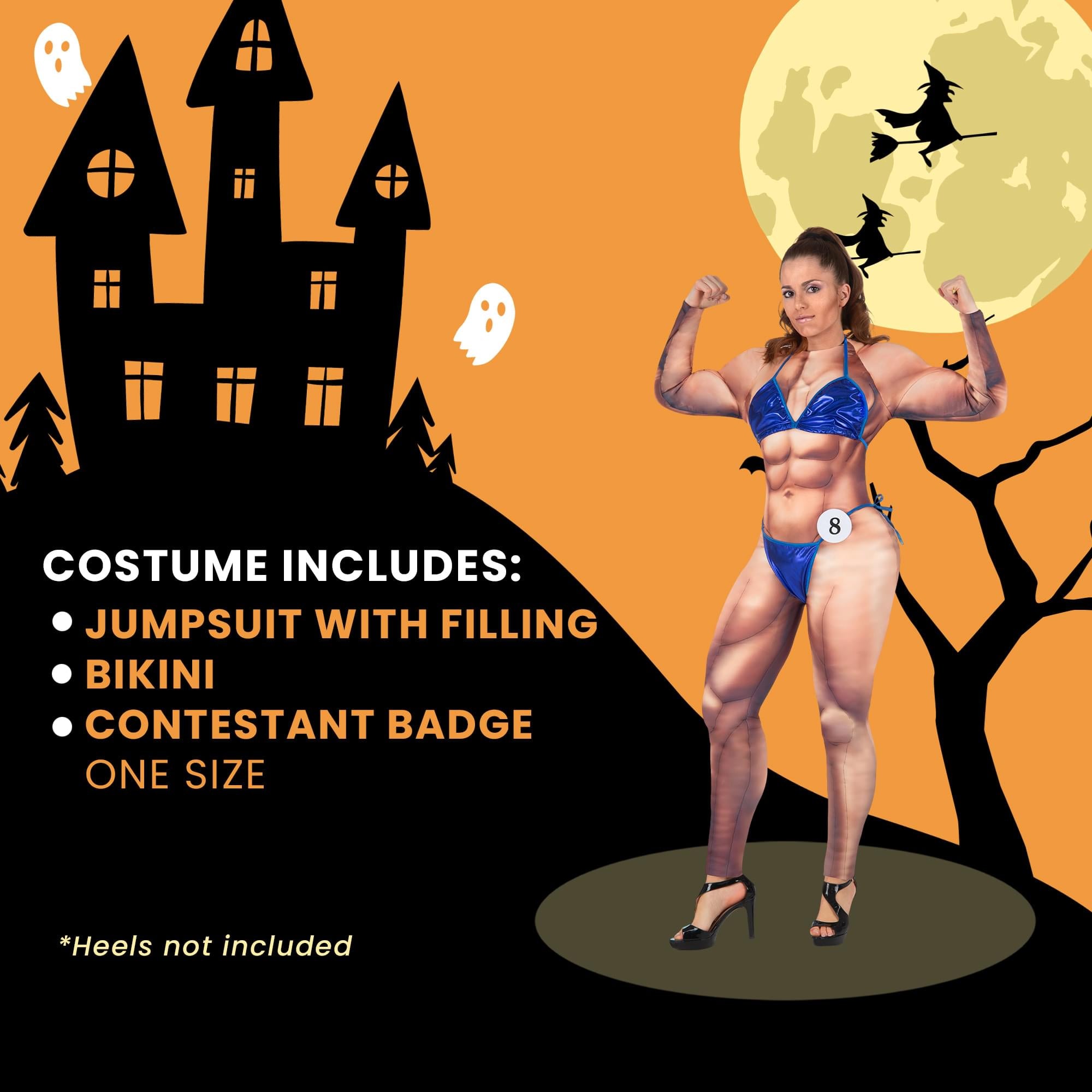 Female Bodybuilder Adult Costume | One Size