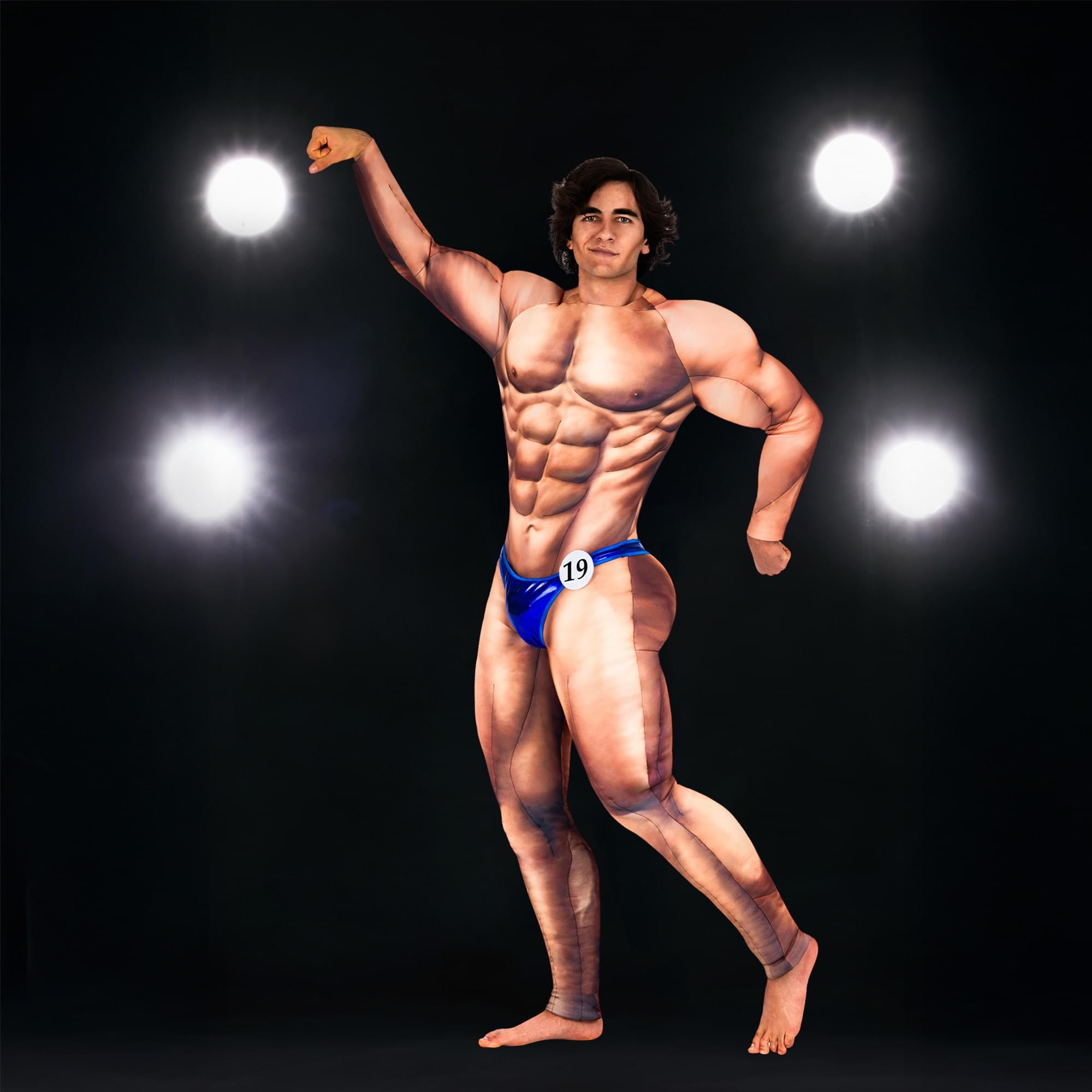 Male Bodybuilder Adult Costume | One Size