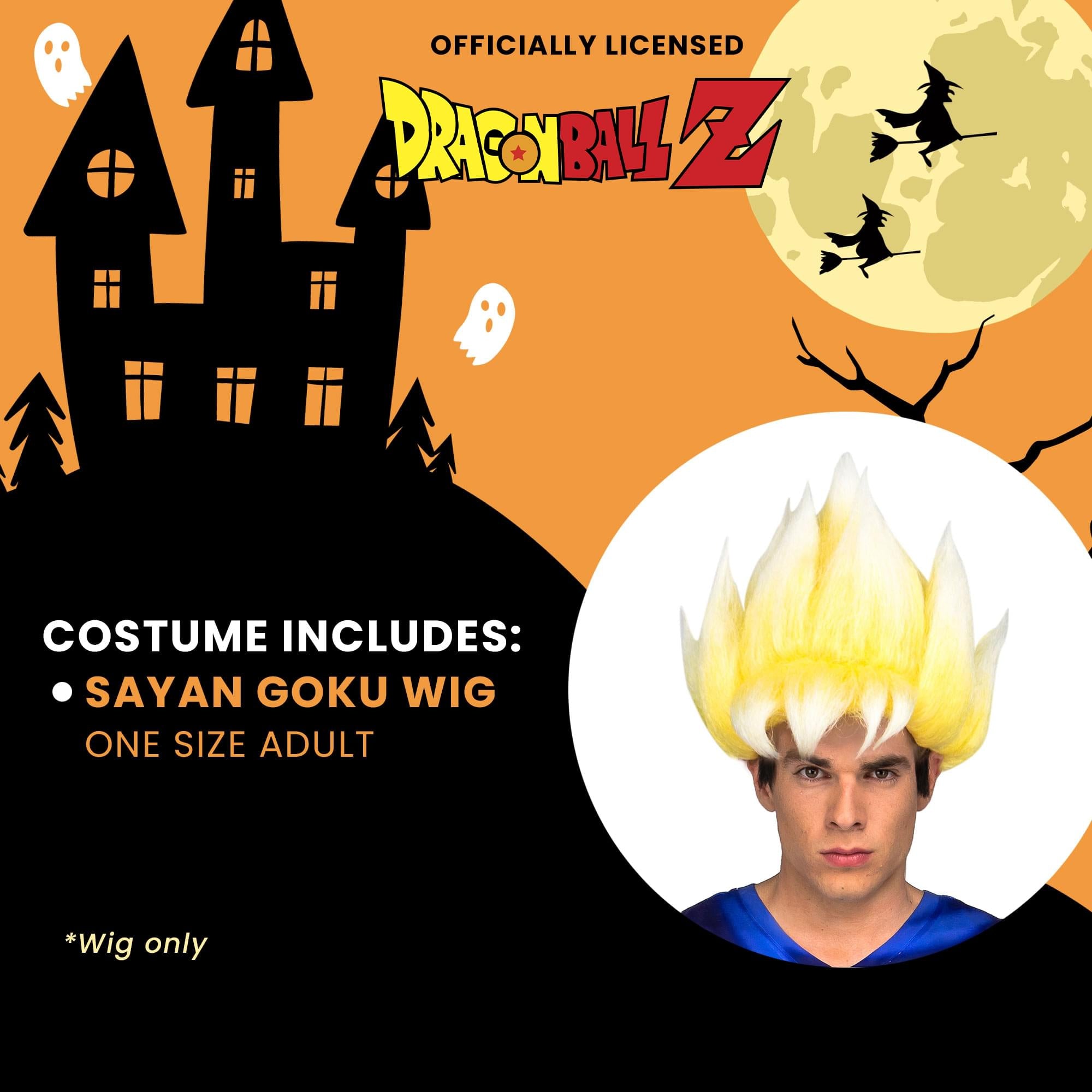 Dragon Ball Z Sayan Goku Wig One Size Adult