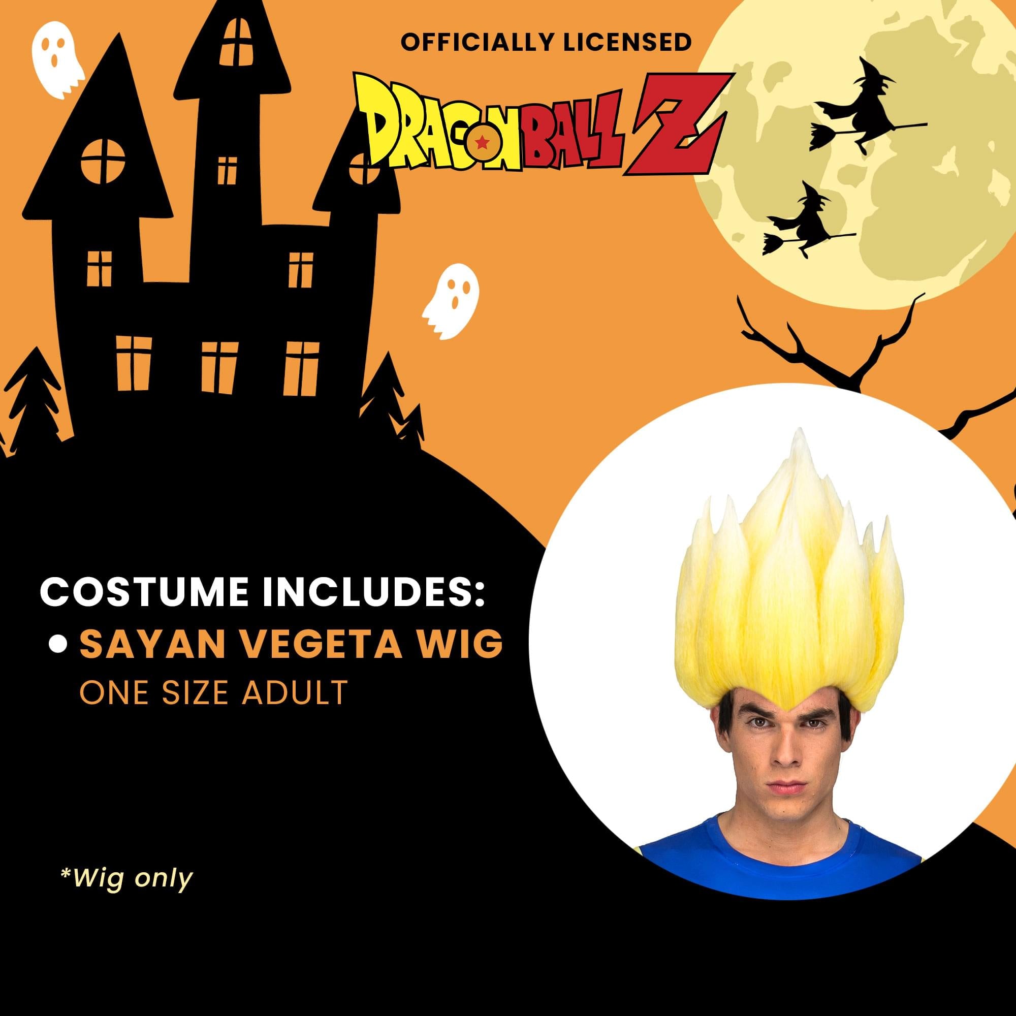 Dragon Ball Z Sayan Vegeta Wig One Size Adult