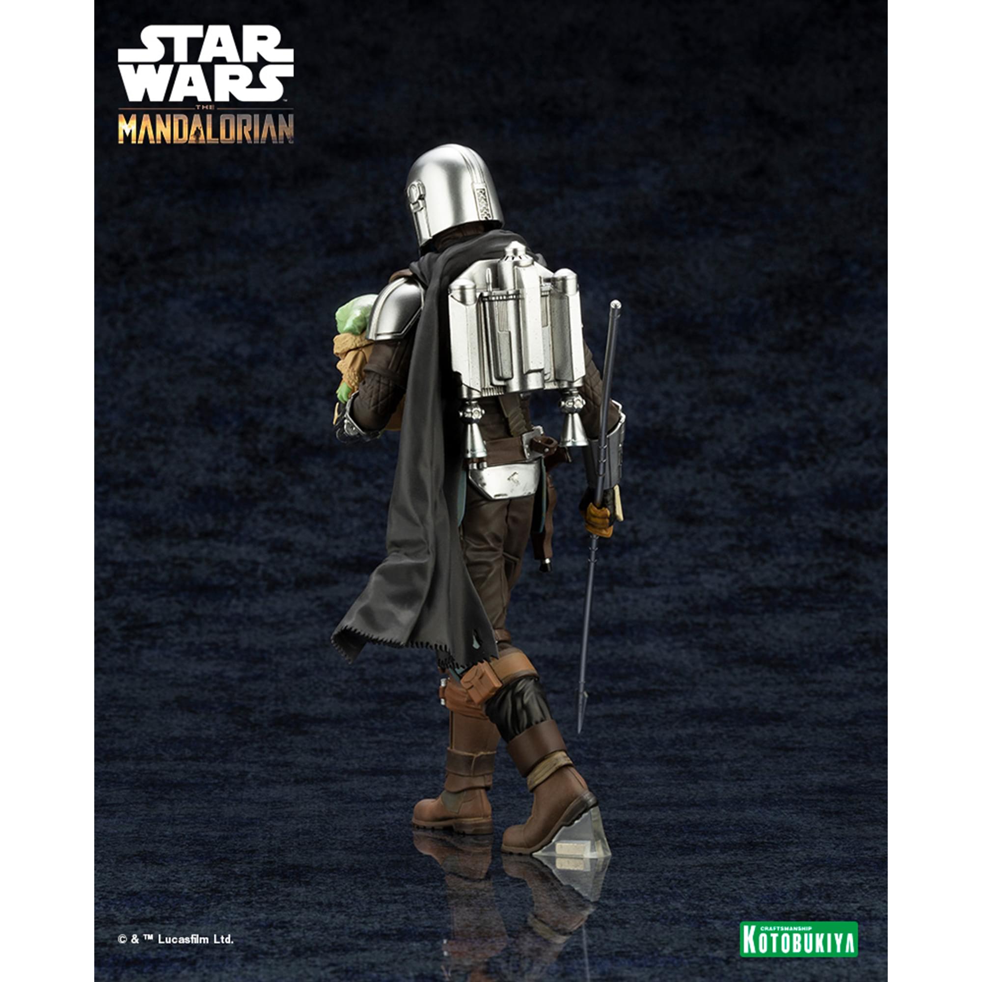 Star Wars Mandalorian & Grogu with Beskar Staff ARTFX Statue