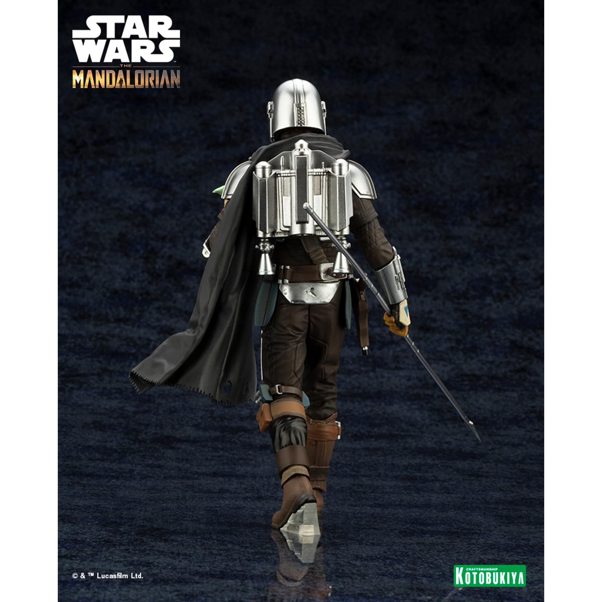 Star Wars Mandalorian & Grogu with Beskar Staff ARTFX Statue