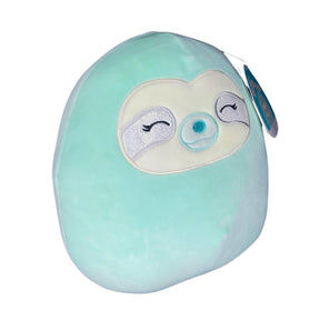 Squishmallow 8 Inch Plush | Aqua the Sleepy Eye Blue Sloth