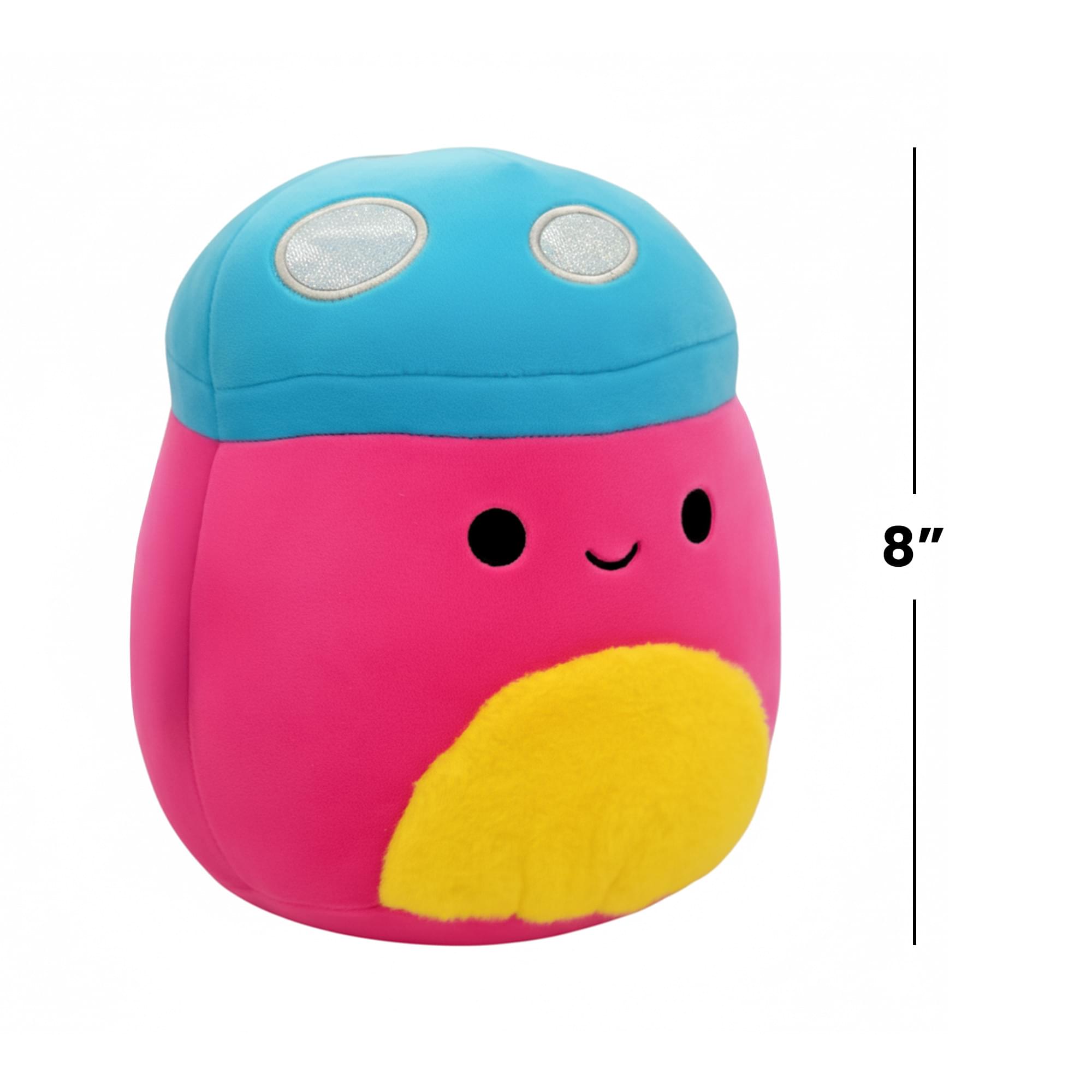 Squishmallows Blacklight Squad 8 Inch Plush | Randall The Mushroom
