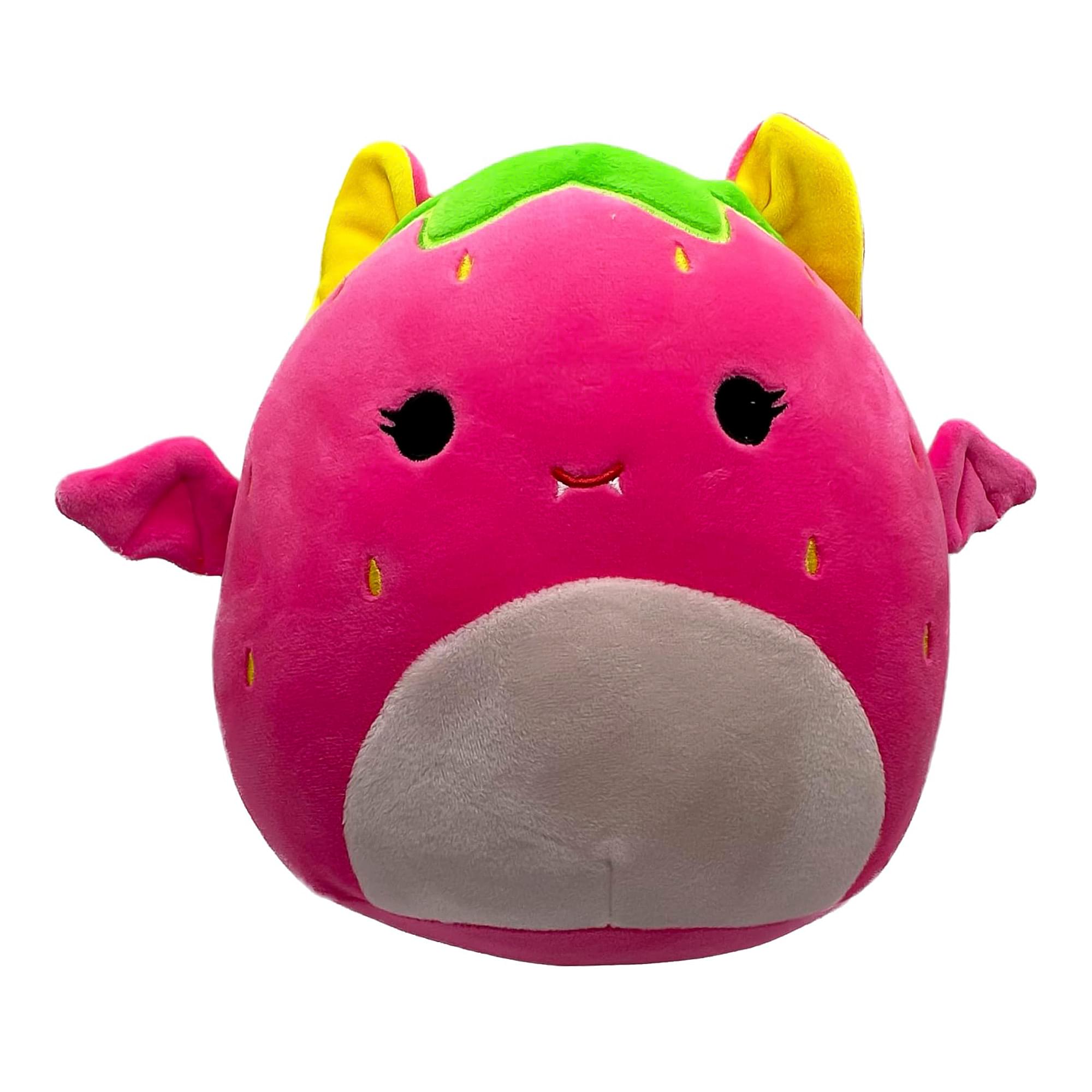 Squishmallows Blacklight Squad 8 Inch Plush | Gwendolyn The Strawberry Fruit Bat