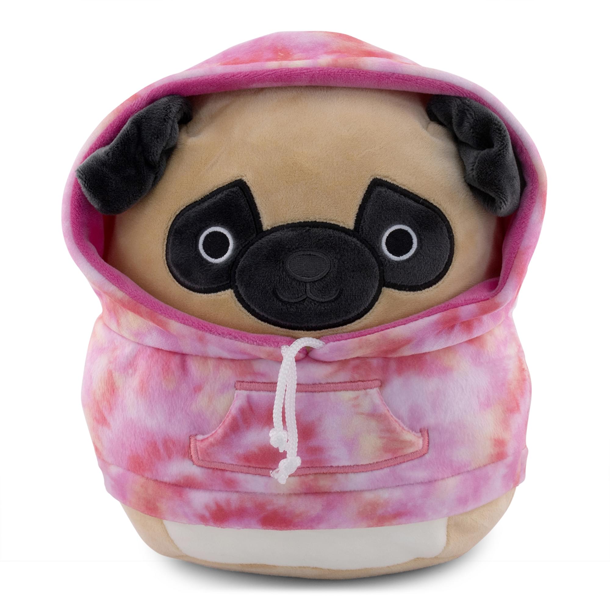Squishmallows Hoodie Squad 8 Inch Plush | Prince The Pug