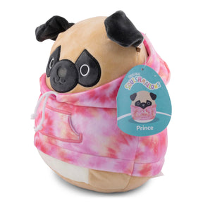 Squishmallows Hoodie Squad 8 Inch Plush | Prince The Pug