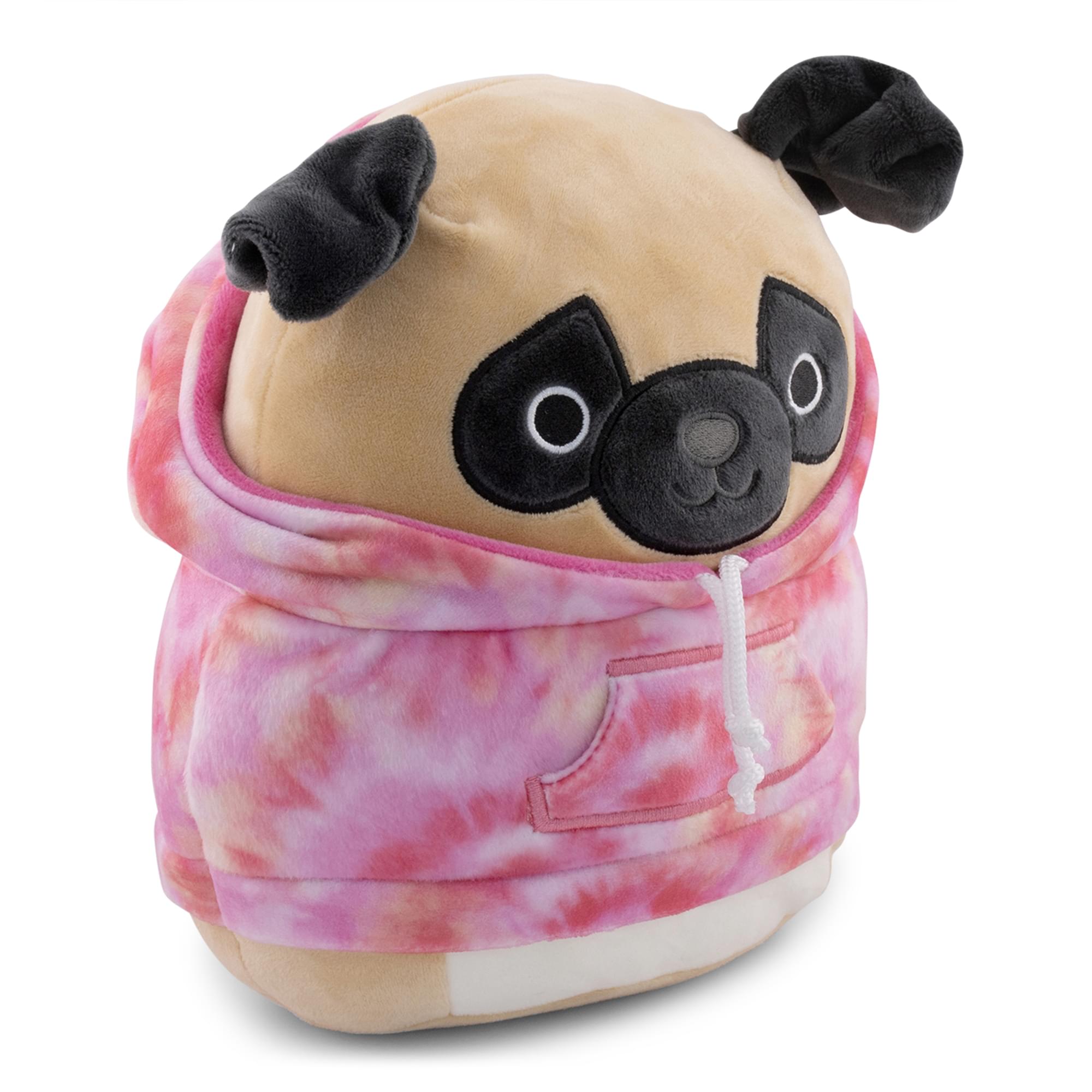 Squishmallows Hoodie Squad 8 Inch Plush | Prince The Pug