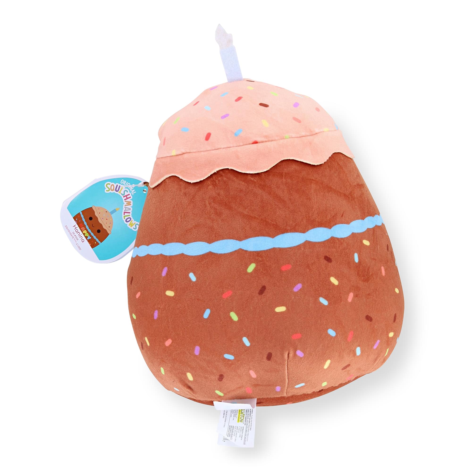 Squishmallow 8 Inch Birthday Squad Plush | Hanina the Chocolate Cake