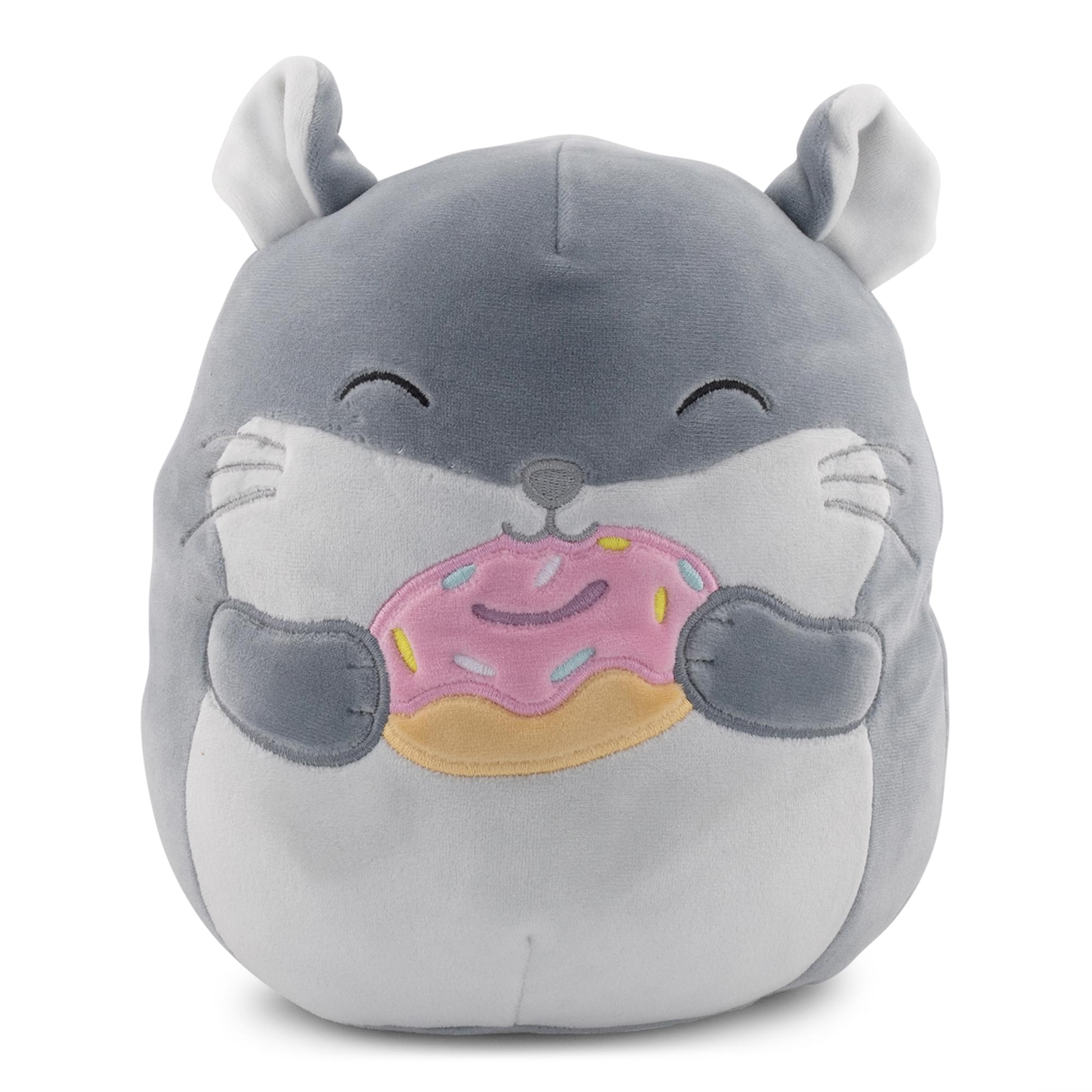 Squishmallows 8 Inch Plush | Camilo The Chinchilla With Donut