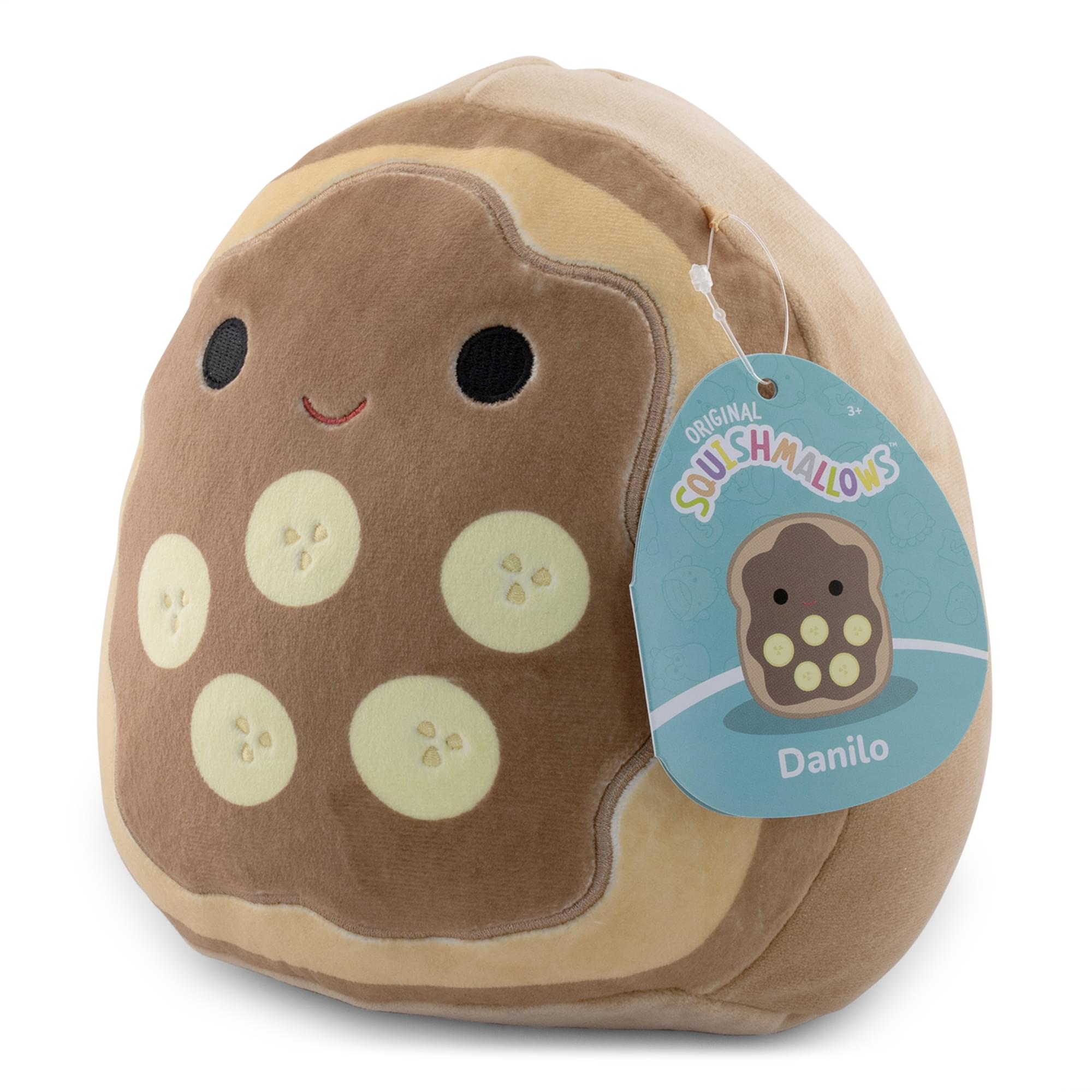 Squishmallows Breakfast Squad 8 Inch Plush | Danilo The Chocolate Banana Toast