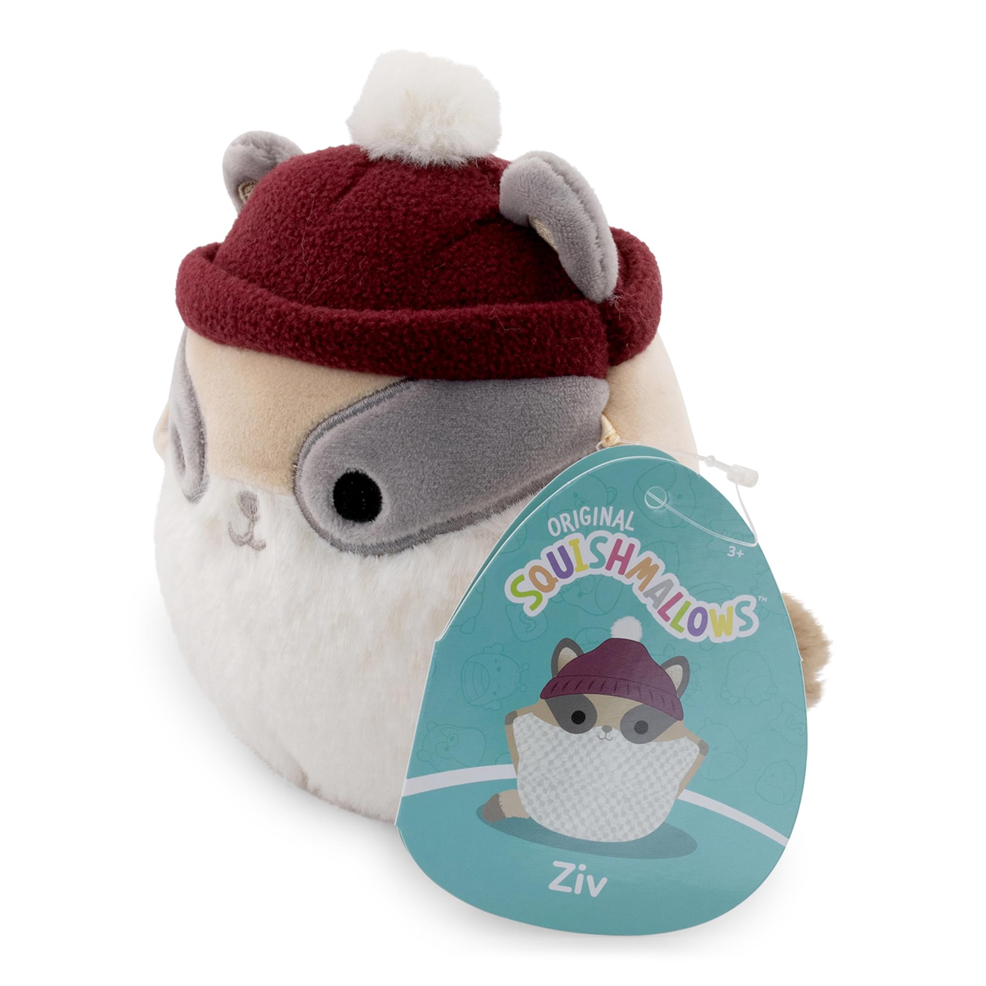 Squishmallows Cozy Squad 5 Inch Plush | Ziv The Sugar Glider With Hat
