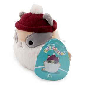 Squishmallows Cozy Squad 5 Inch Plush | Ziv The Sugar Glider With Hat