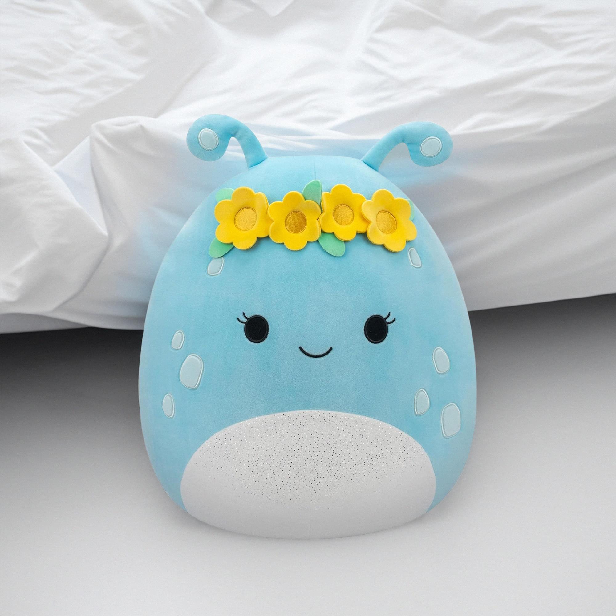 Squishmallow 12 Inch Plush | Natnat the Pastel Blue Alien