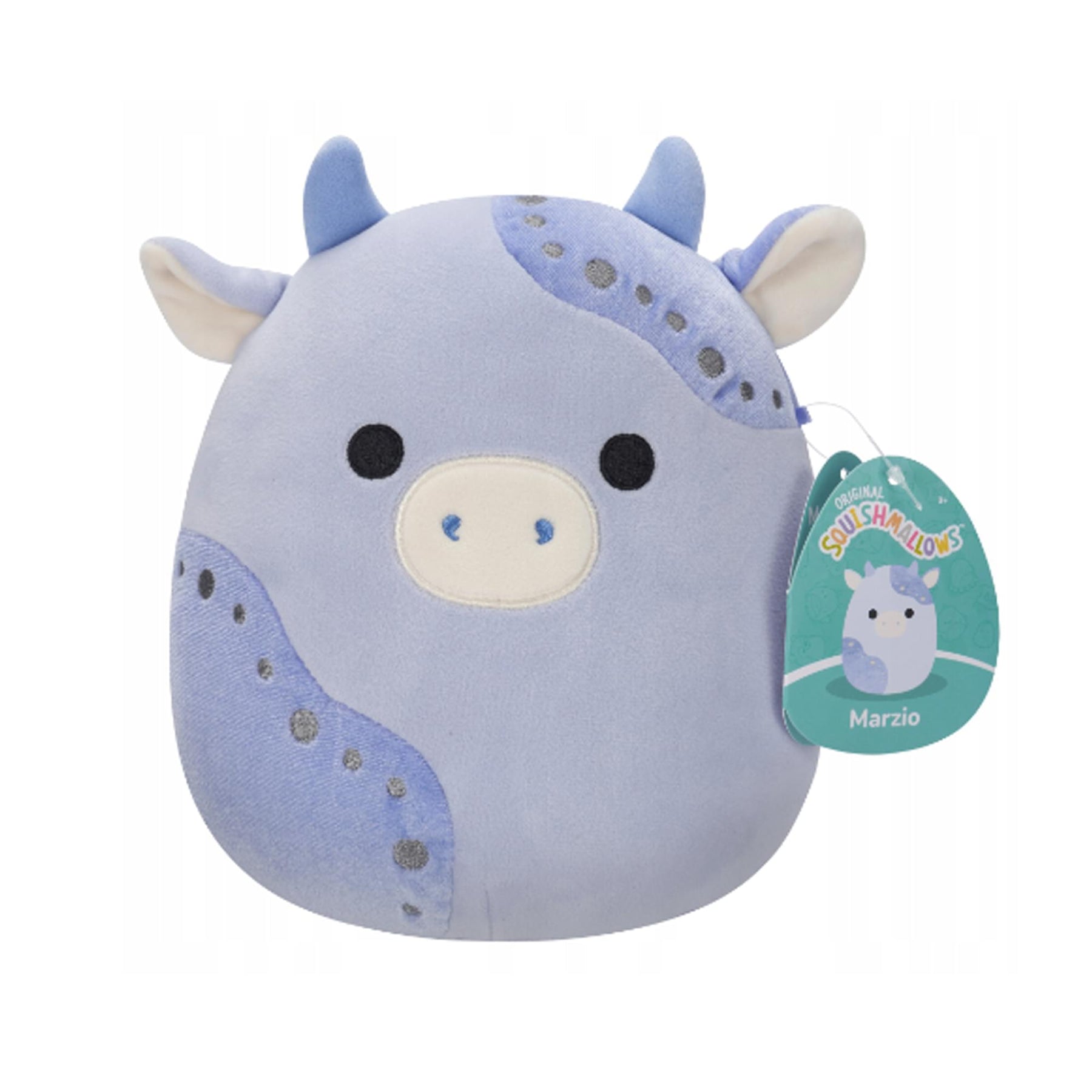 Squishmallows Velvet Squad 8 Inch Plush | Marzio the Cow