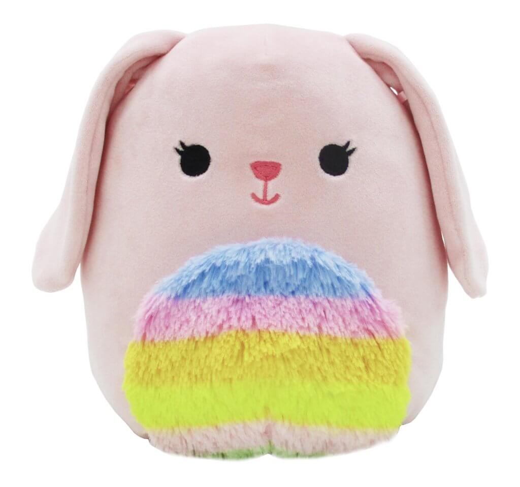 Squishmallow 12 Inch Plush | Bop The Pink Bunny With Rainbow Tummy