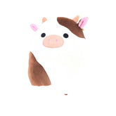 Squishmallow 8 Inch Plush | Ronnie The White Cow With Brown Spots
