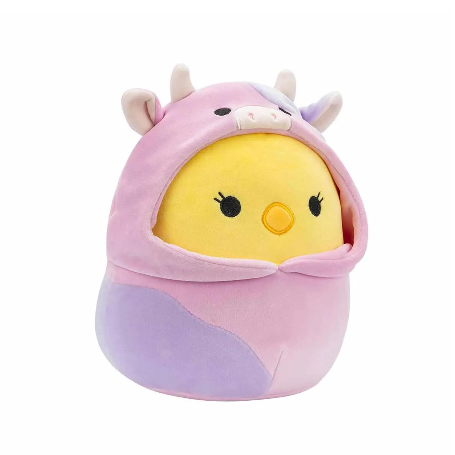 Squishmallows Easter Squad 5 Inch Plush | Aimee the Chick in Cow Hoodie