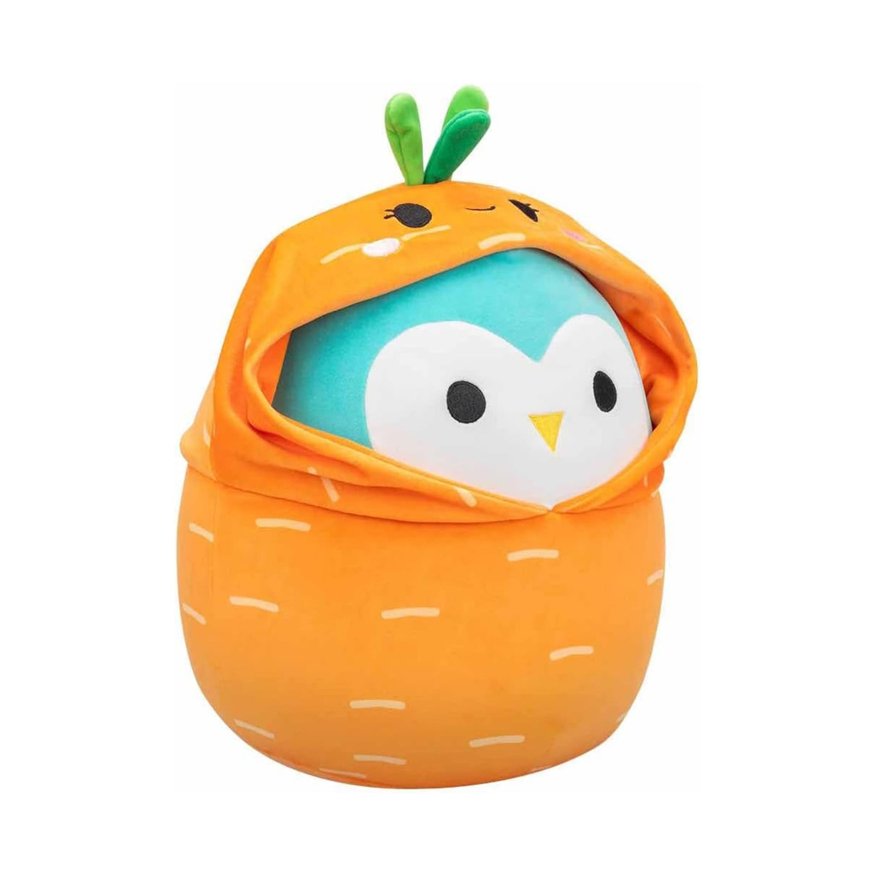 Squishmallows Easter Squad 5 Inch Plush | Winston the Owl in Carrot Hoodie