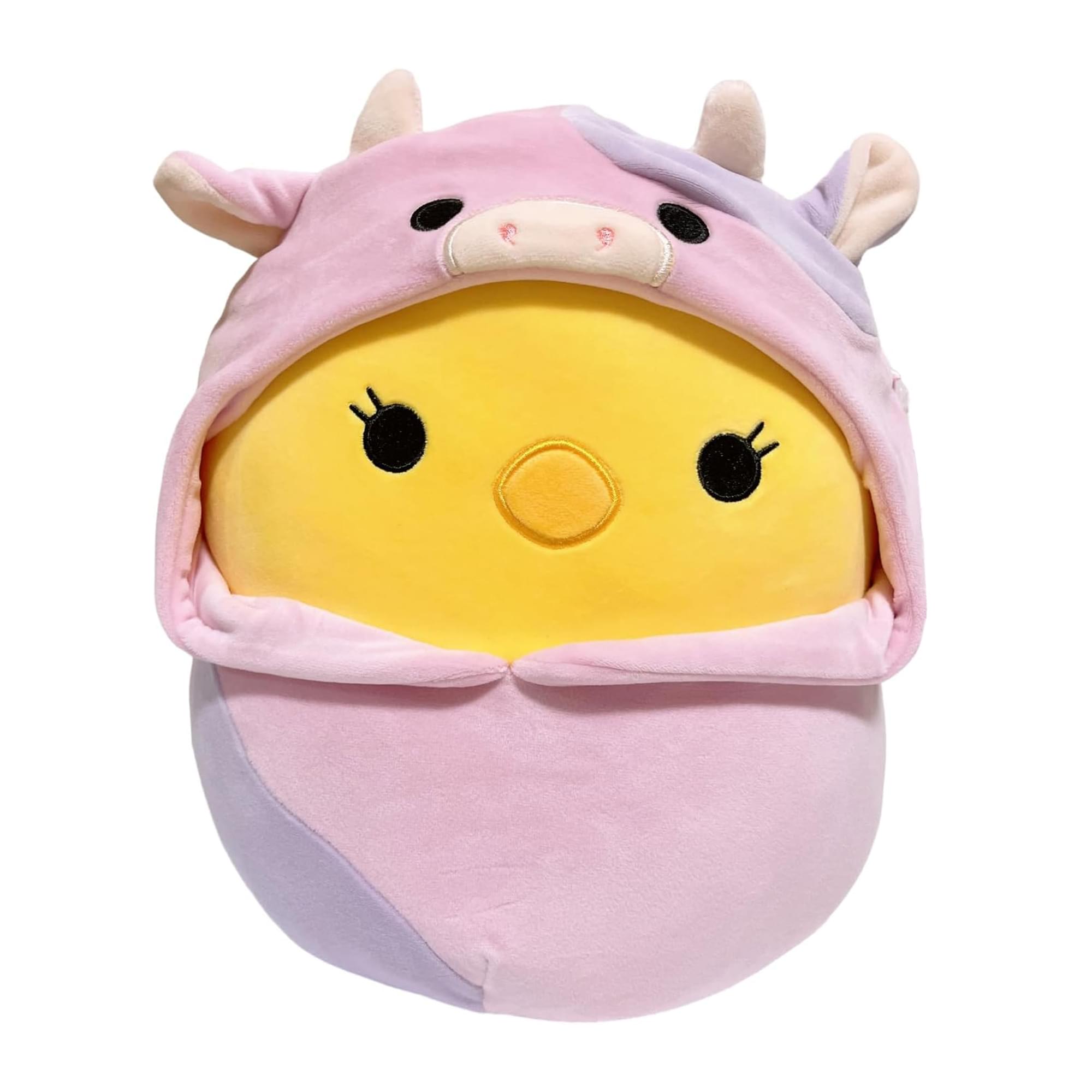 Squishmallows Easter Squad 8 Inch Plush | Aimee The Chick In Cow Outfit