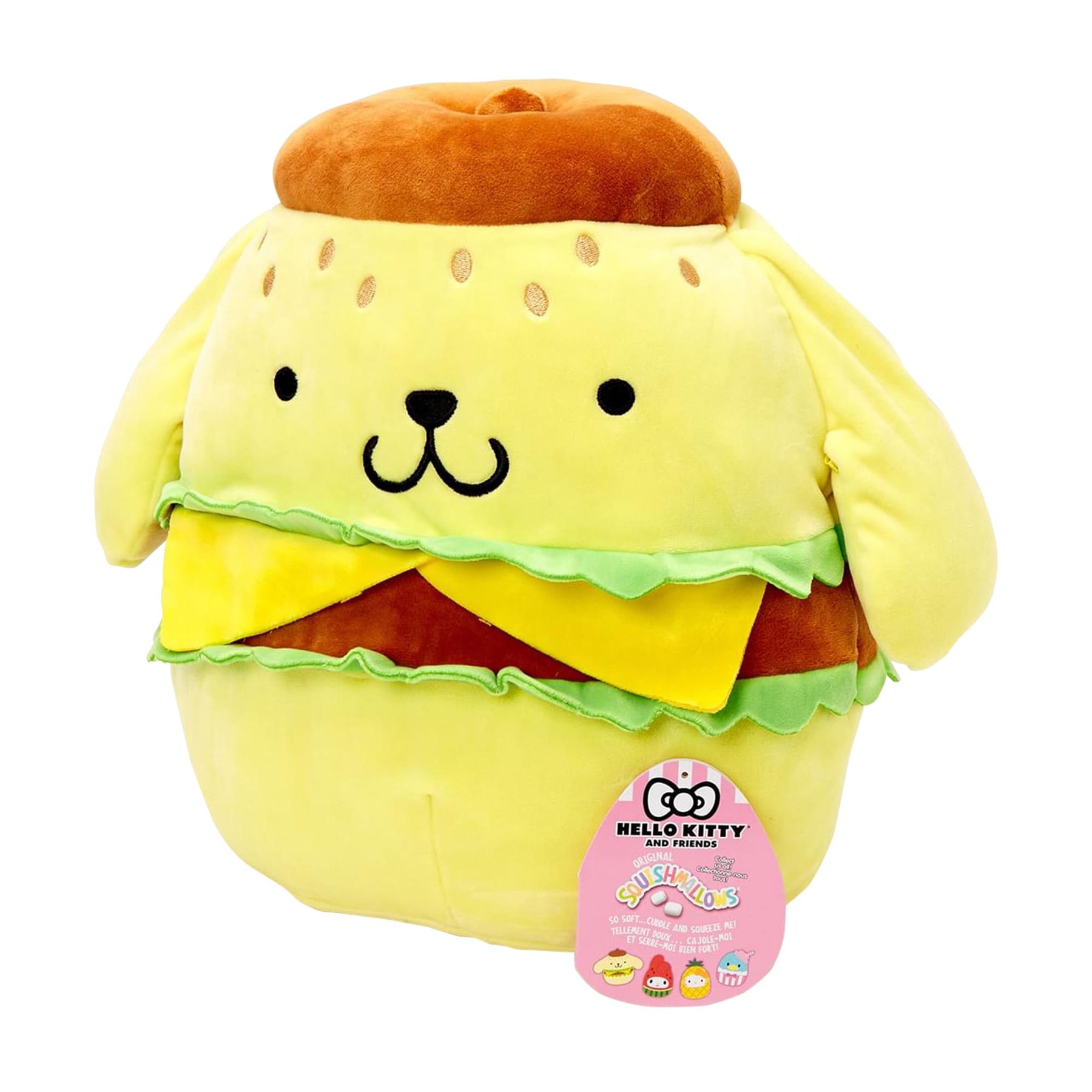 Hello Kitty x Squishmallow 12 Inch Plush | Purin Burger