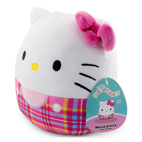 Sanrio Squishmallows 8 Inch Plush | Plaid Hello Kitty