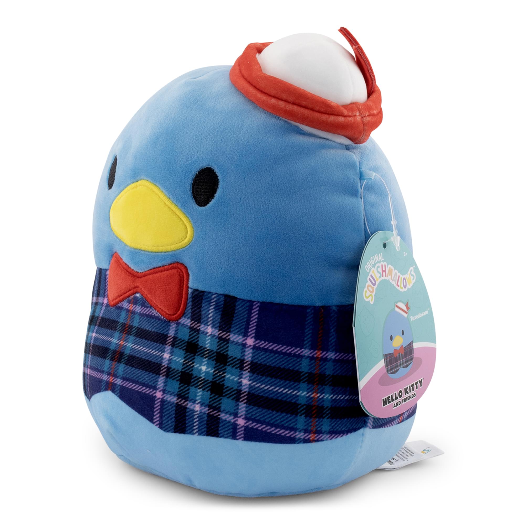 Sanrio Squishmallows 8 Inch Plush | Plaid Tuxedo Sam