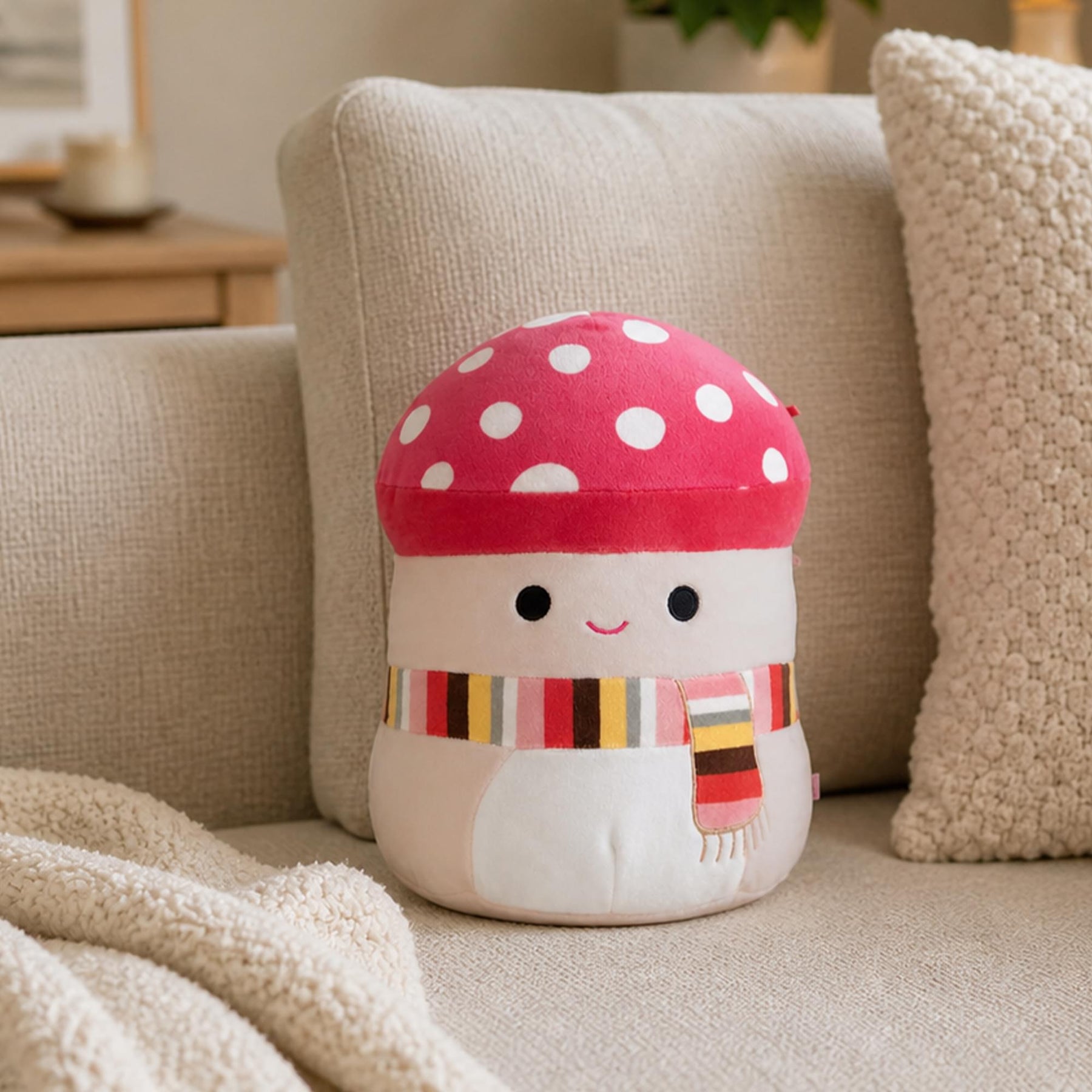 Squishmallow 10-Inch Malcom The Mushroom Plush